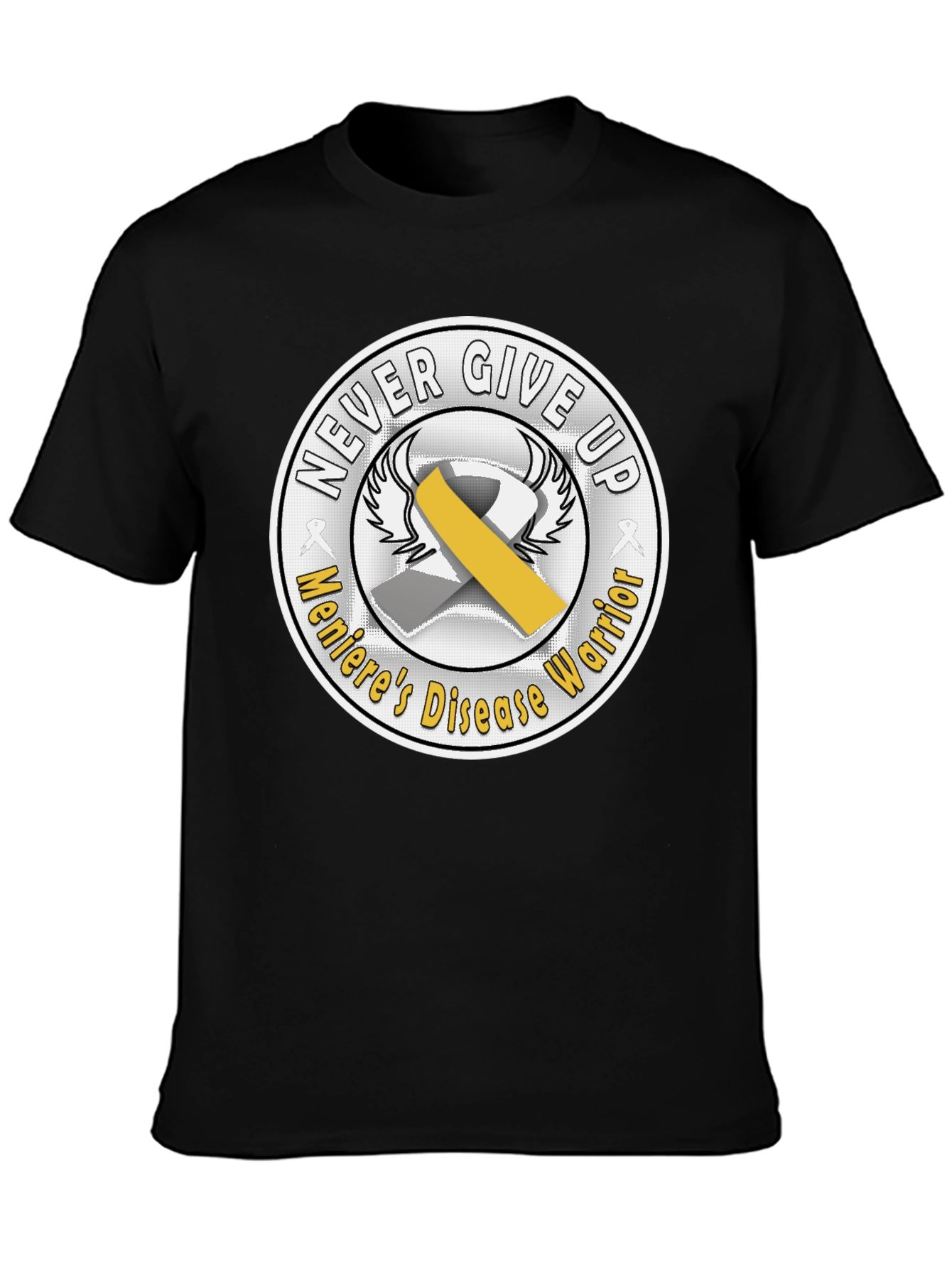 Menieres Disease Warrior T-Shirt - Never Give Up