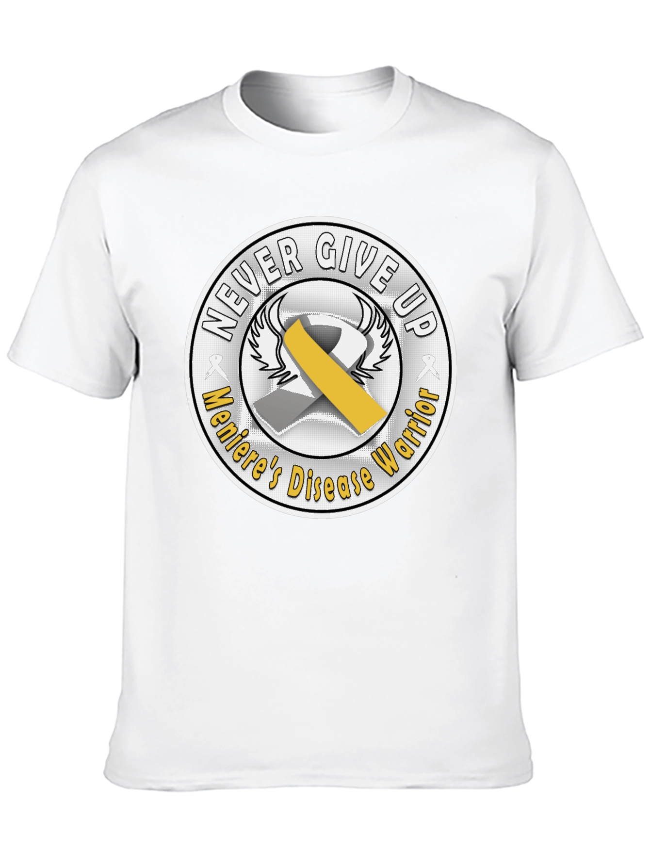 Menieres Disease Warrior T-Shirt - Never Give Up