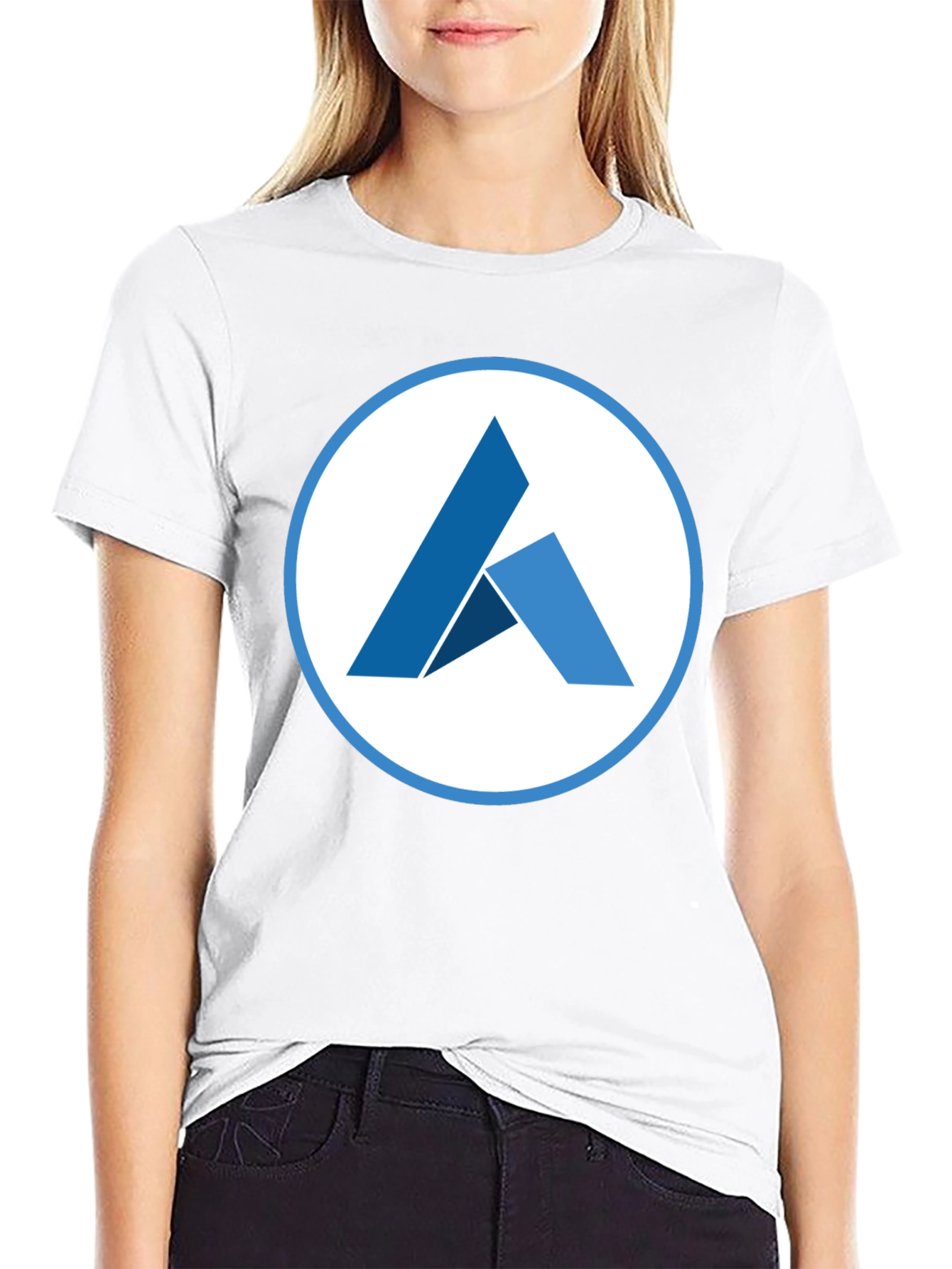 Modern T-Shirt with Abstract Geometric Logo
