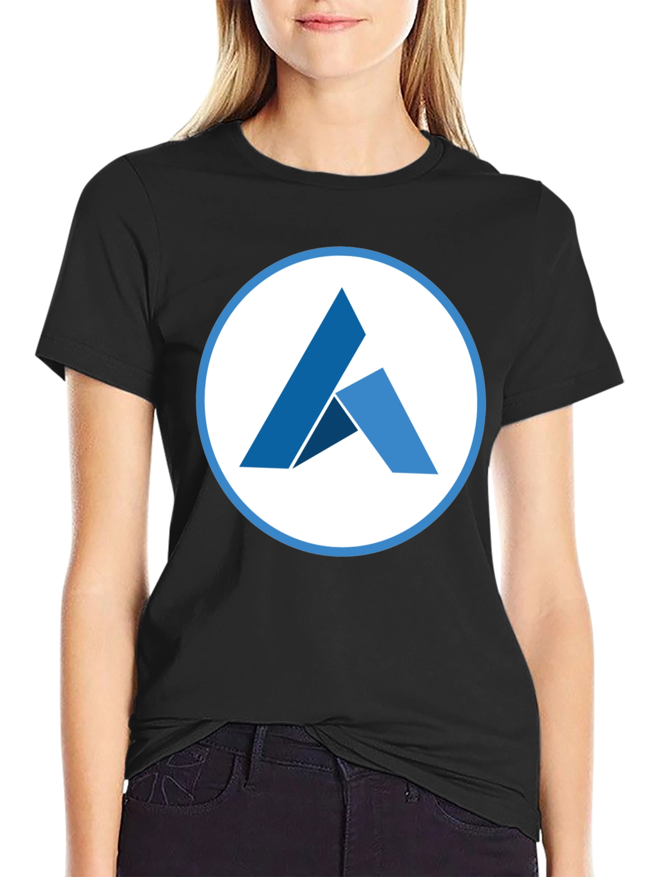 Modern T-Shirt with Abstract Geometric Logo