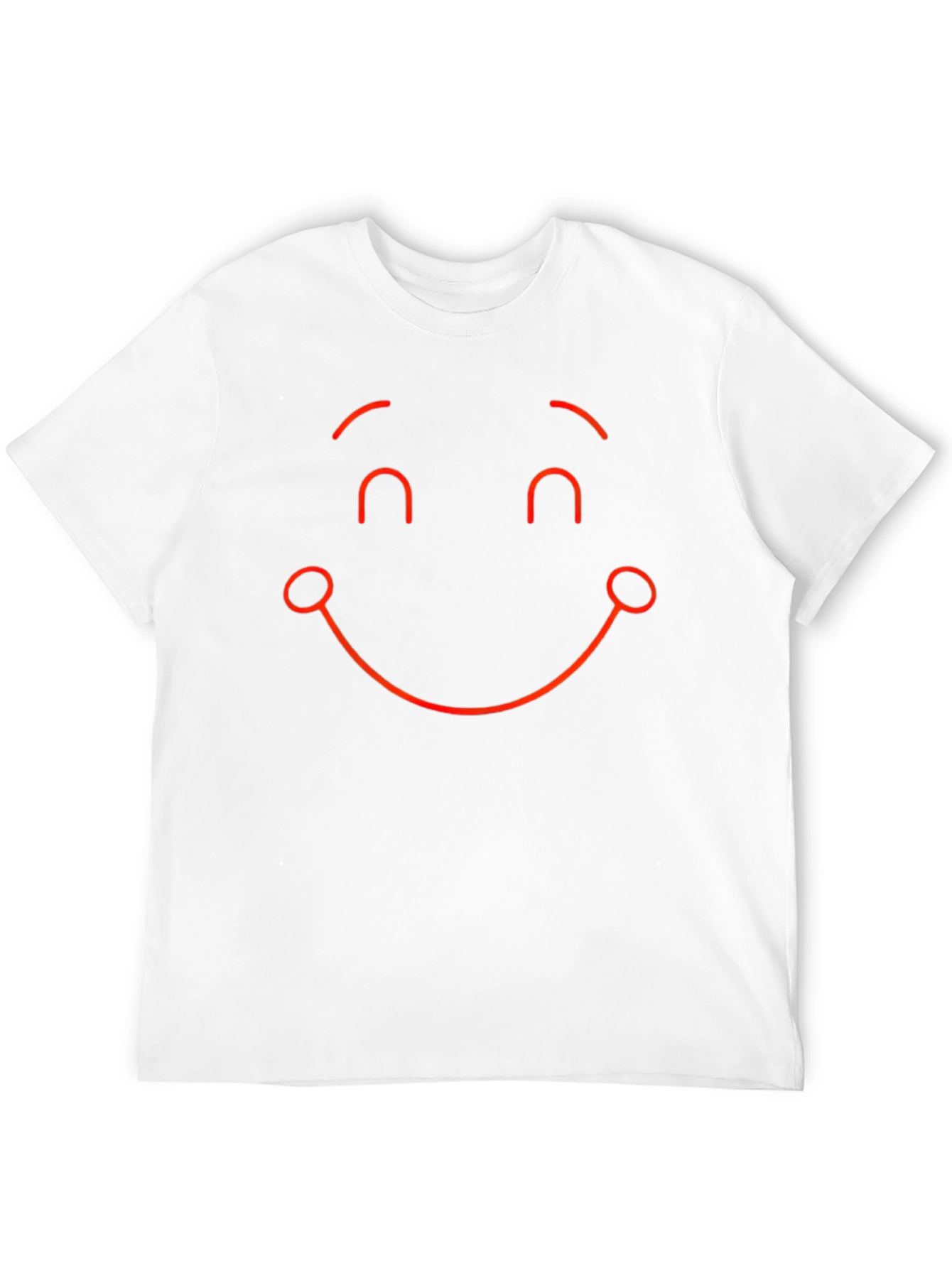 Smiley Face Graphic Tee - Black Casual T-Shirt