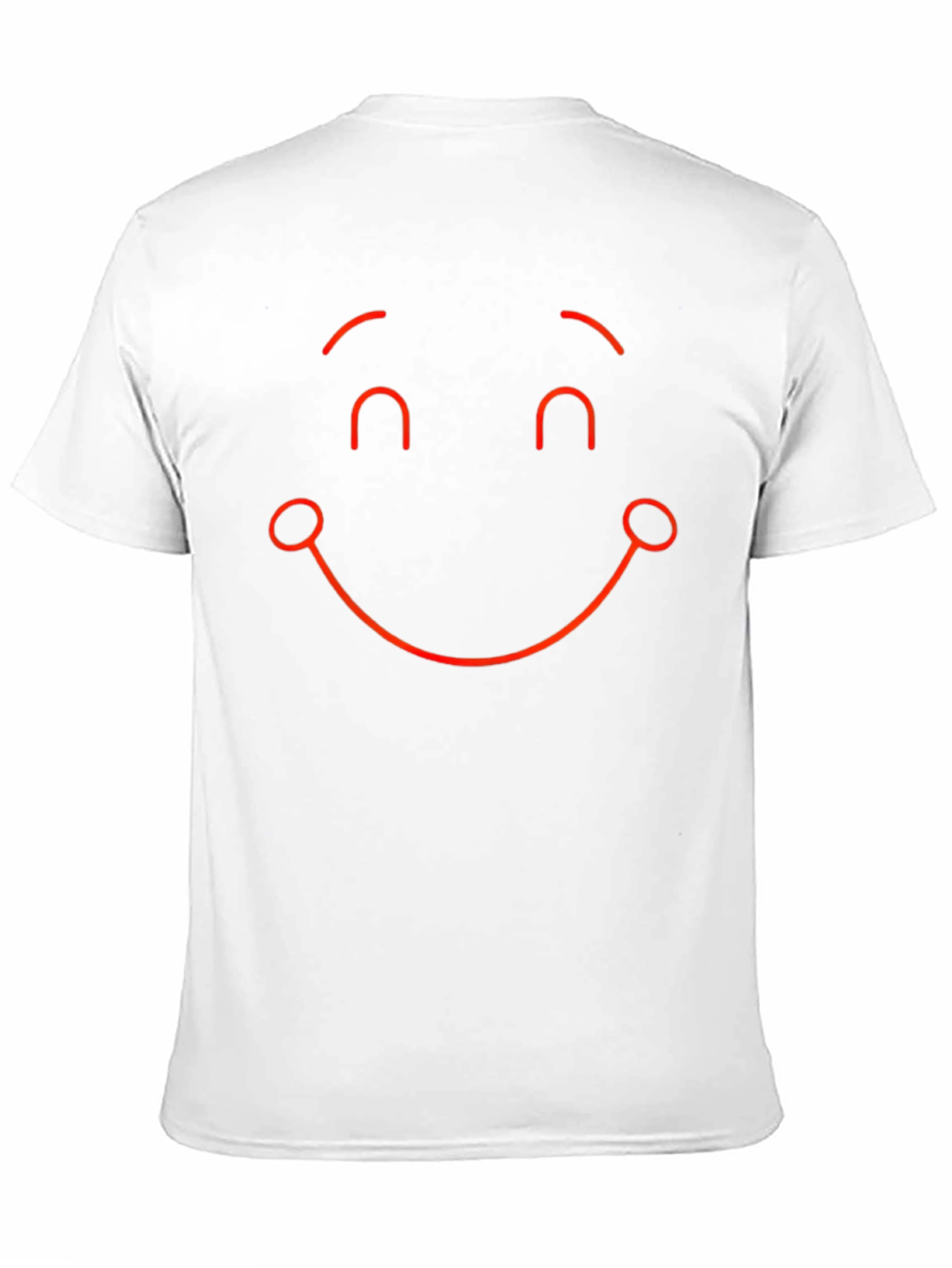 Smiley Face Graphic Tee - Black Casual T-Shirt