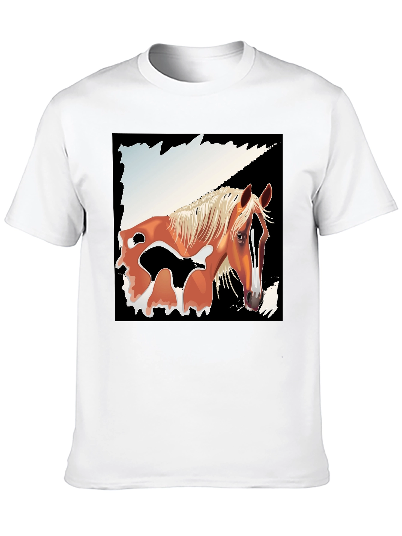 Horse Graphic Tee - Mens Black T-Shirt