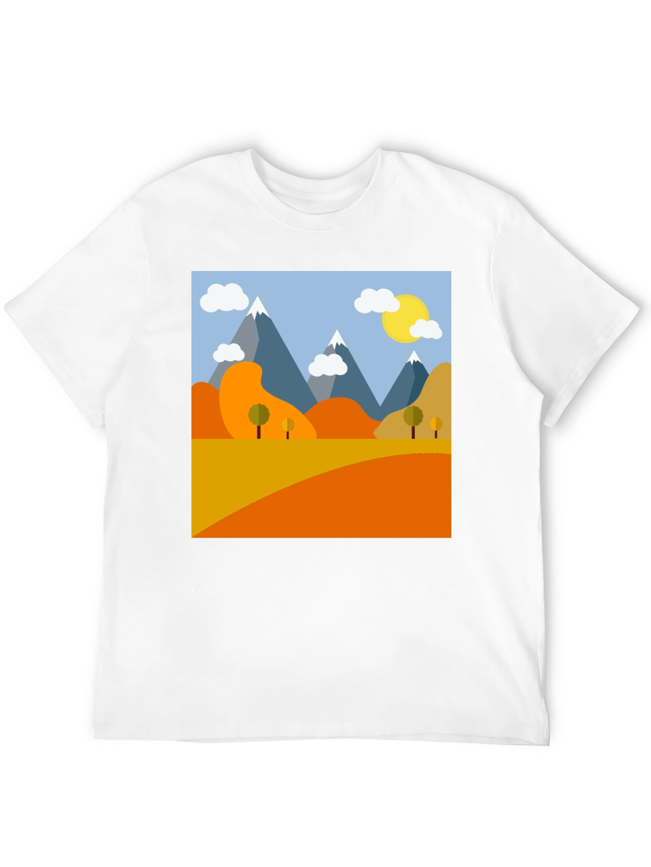 Mountain Landscape Graphic Tee - Nature Lovers Shirt