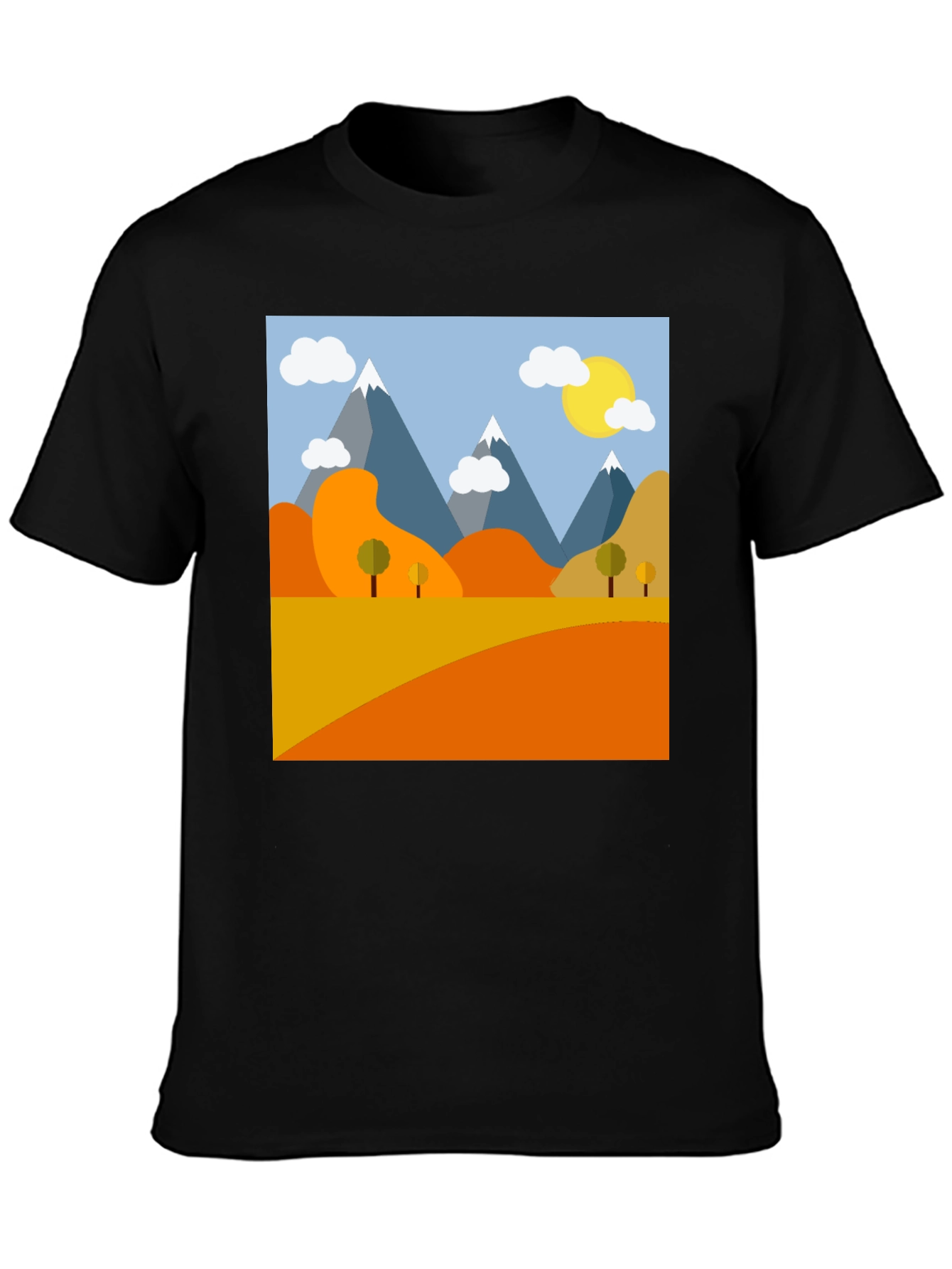 Mountain Landscape Graphic Tee - Nature Lovers Shirt