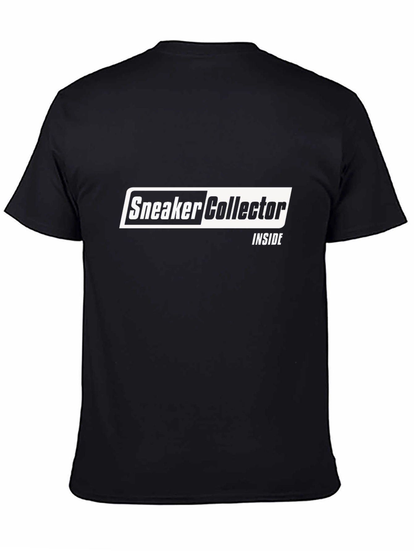 Sneaker Collector Inside Black T-Shirt