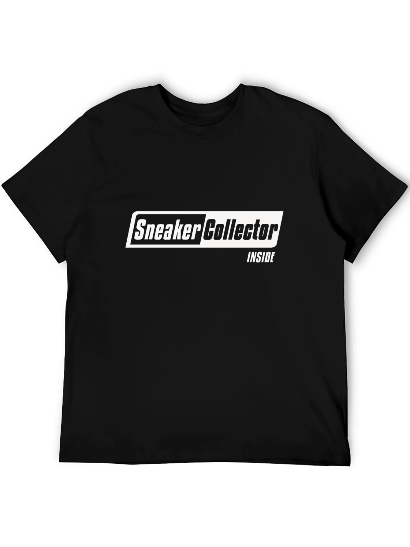 Sneaker Collector Inside Black T-Shirt