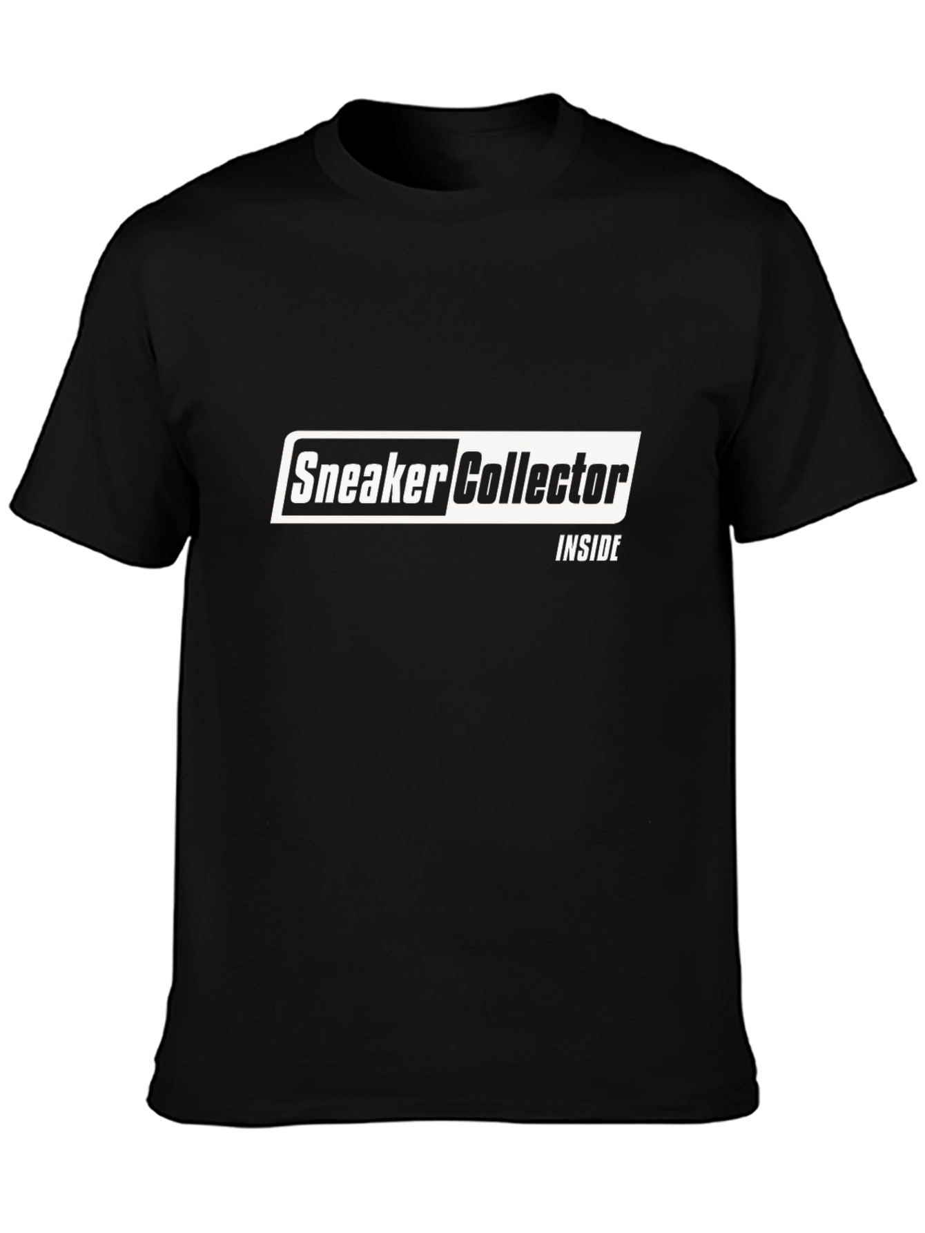 Sneaker Collector Inside Black T-Shirt