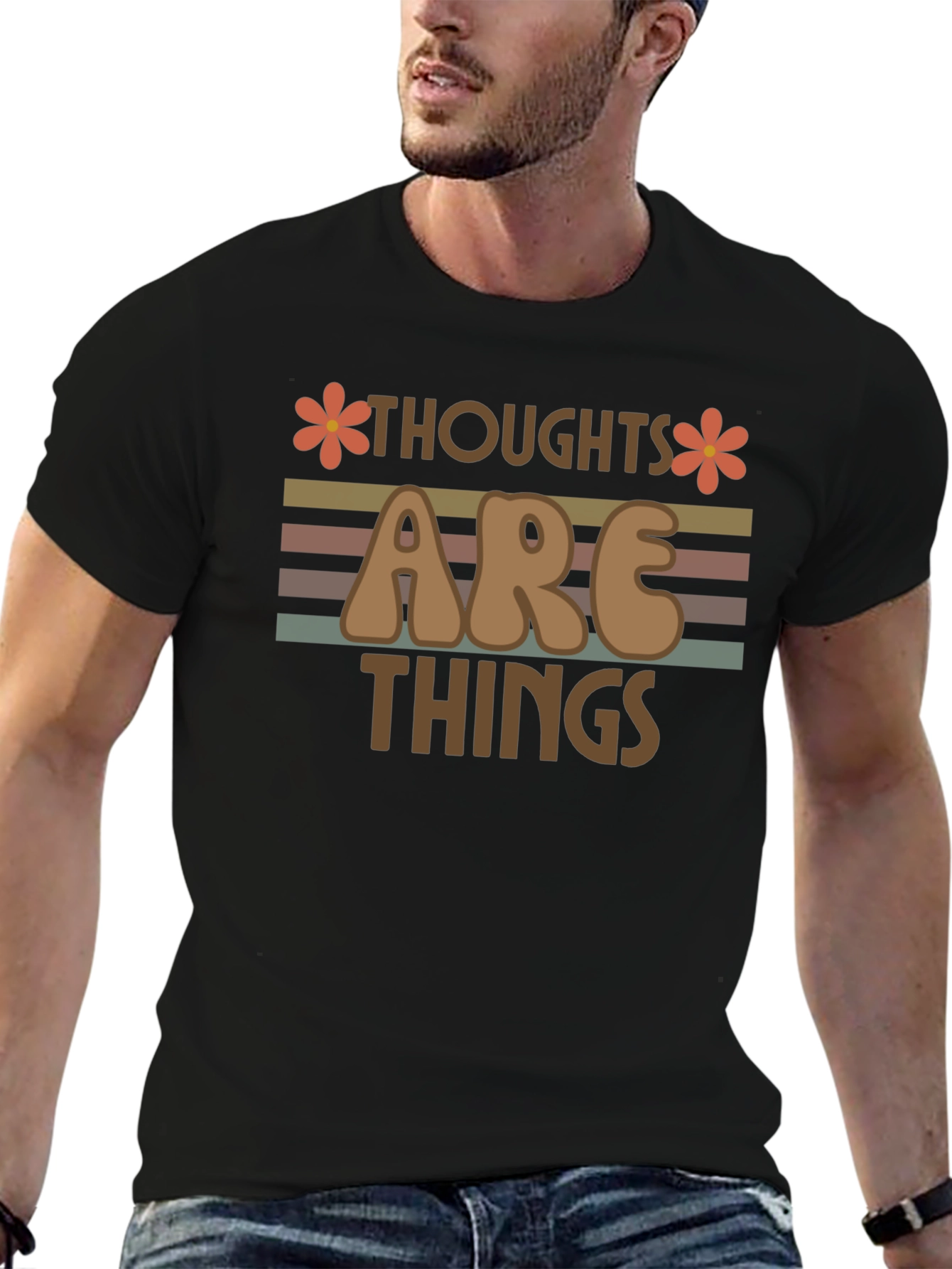 Retro Thoughts Are Things Graphic Tee