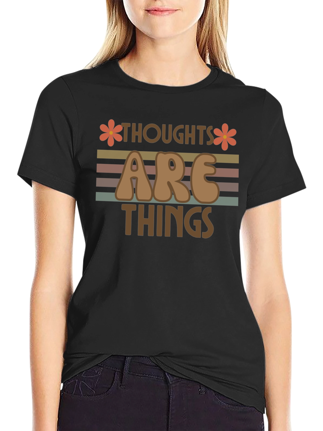 Retro Thoughts Are Things Graphic Tee
