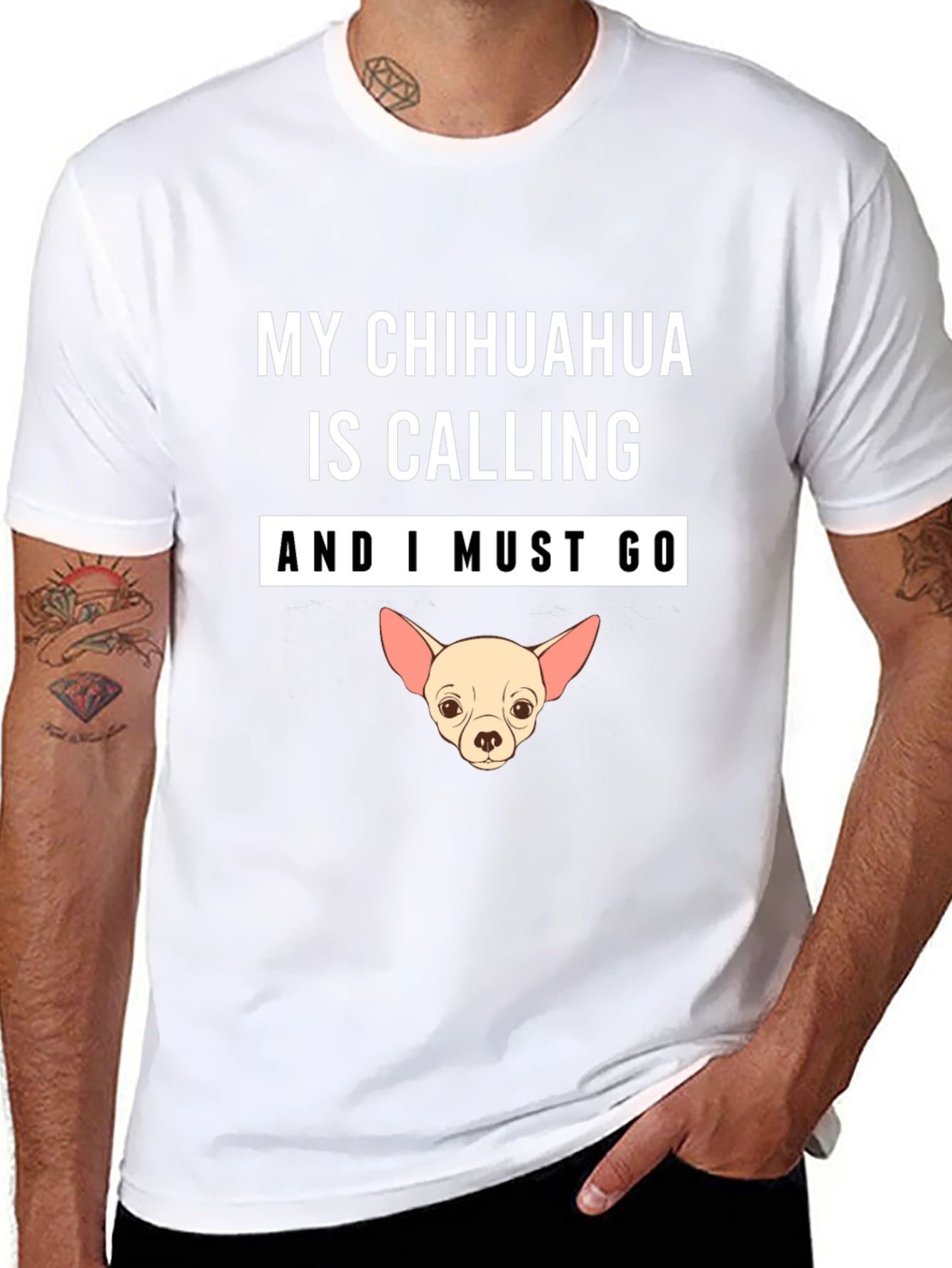 Chihuahua Calling T-Shirt