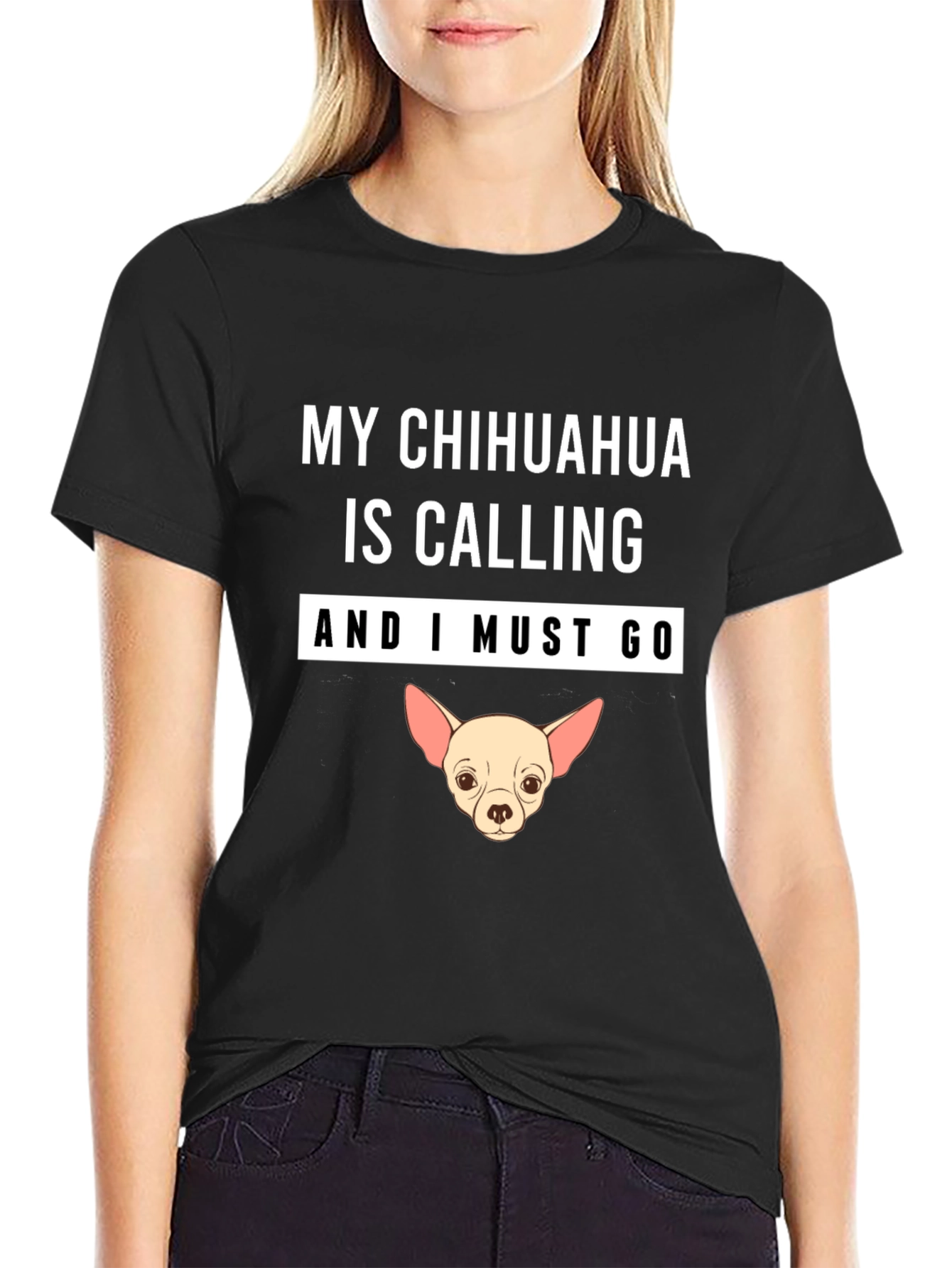 Chihuahua Calling T-Shirt