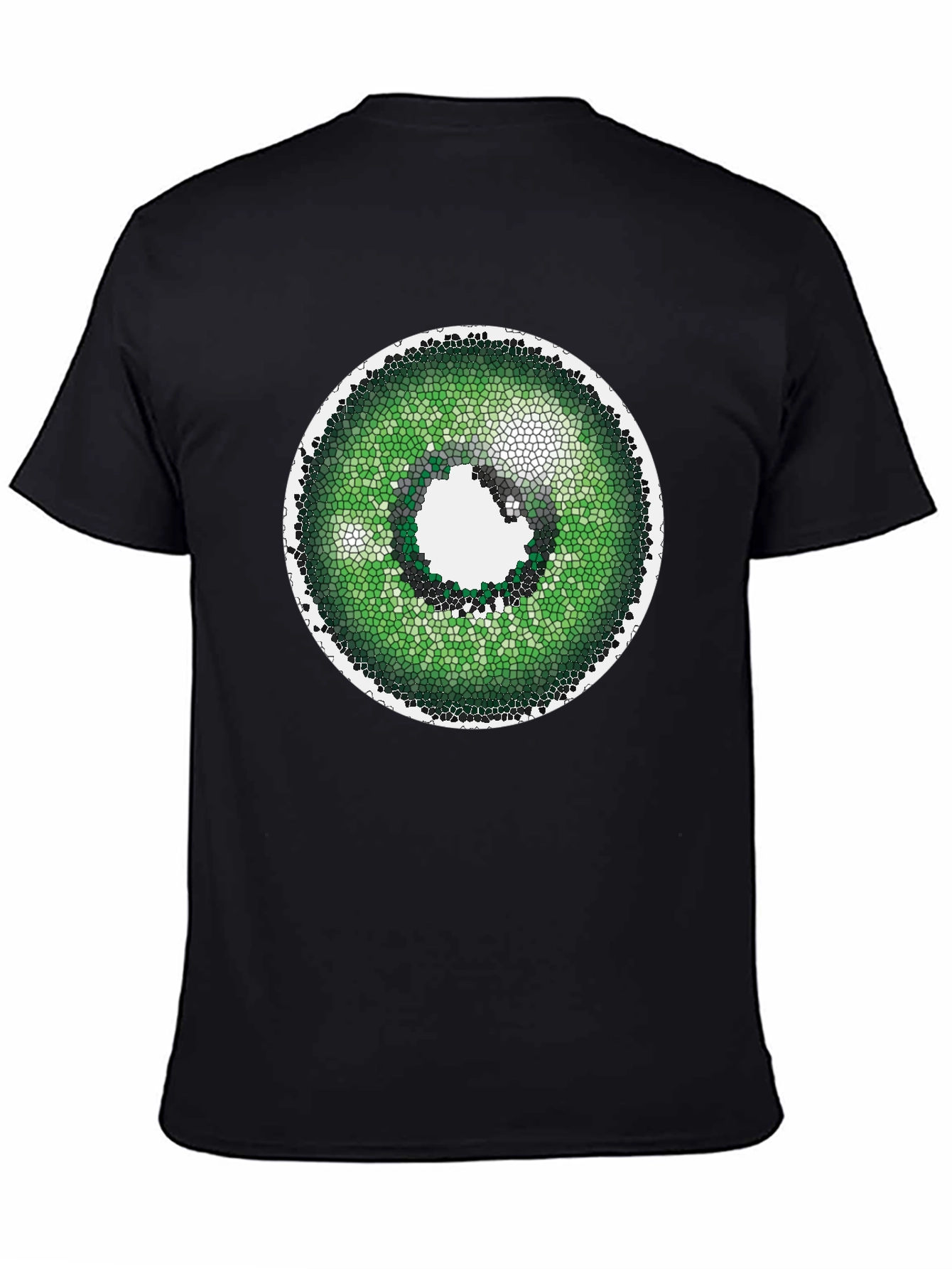 Green Eye T-Shirt - Unique Mosaic Design