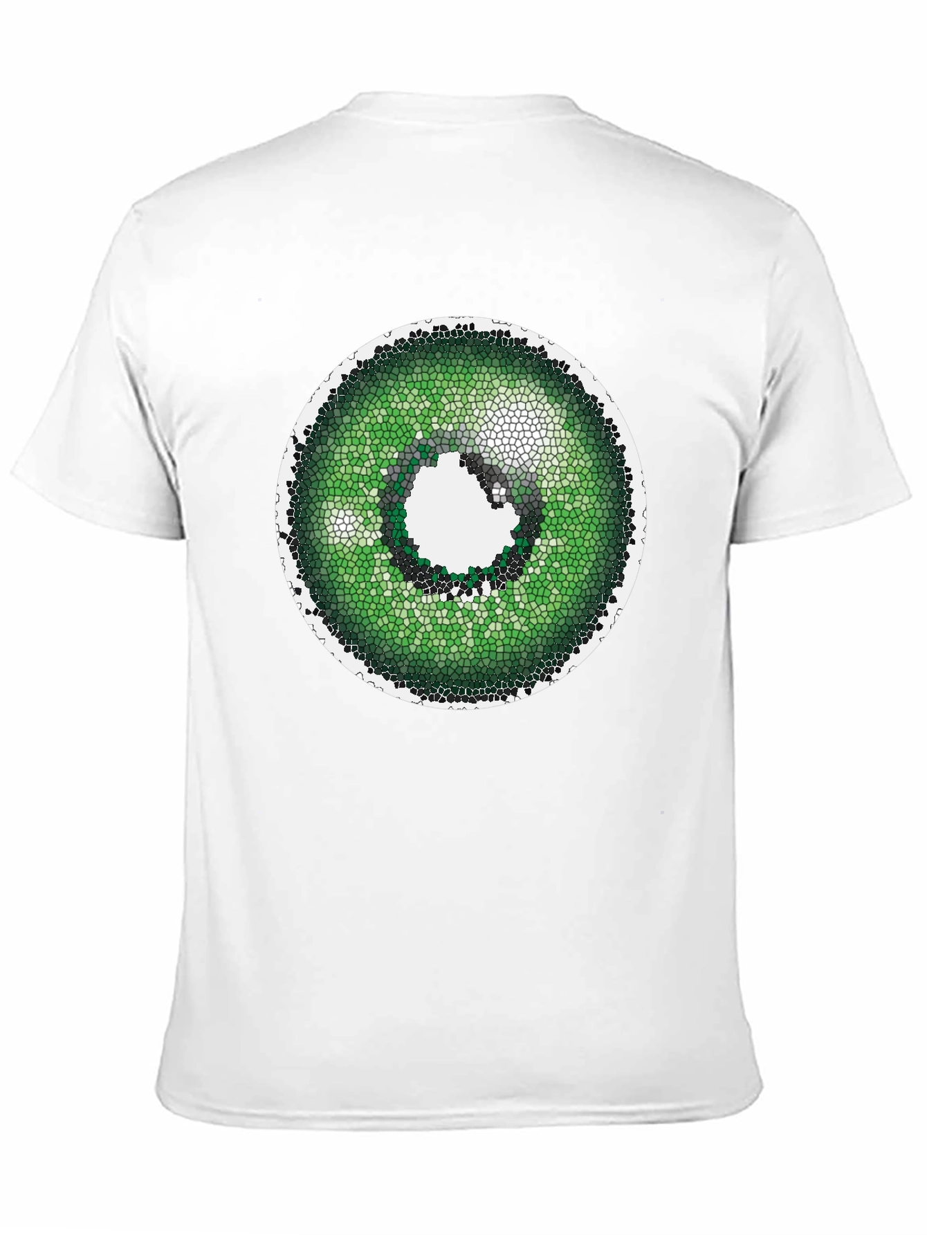 Green Eye T-Shirt - Unique Mosaic Design
