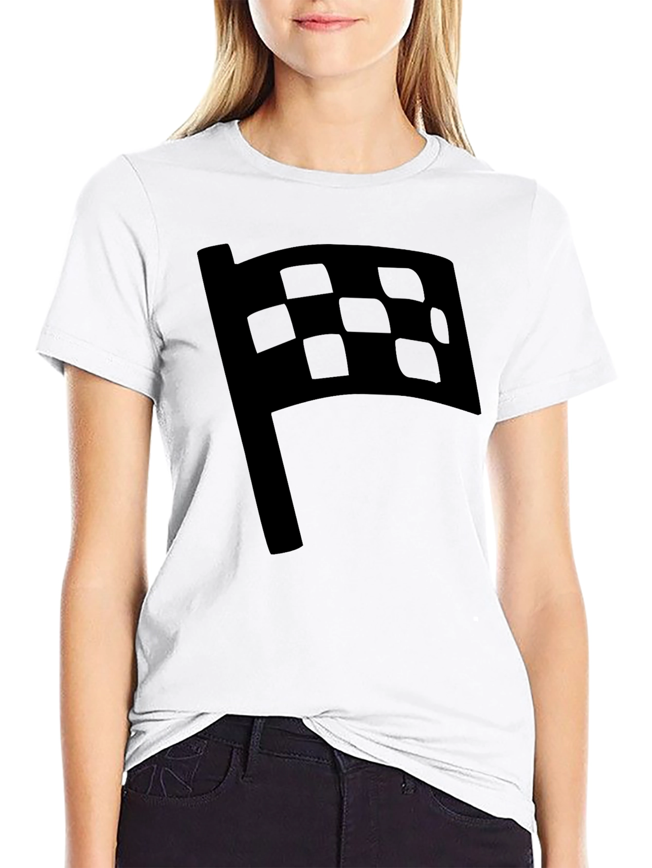 Checkered Flag Graphic Tee - Racing Fan Shirt
