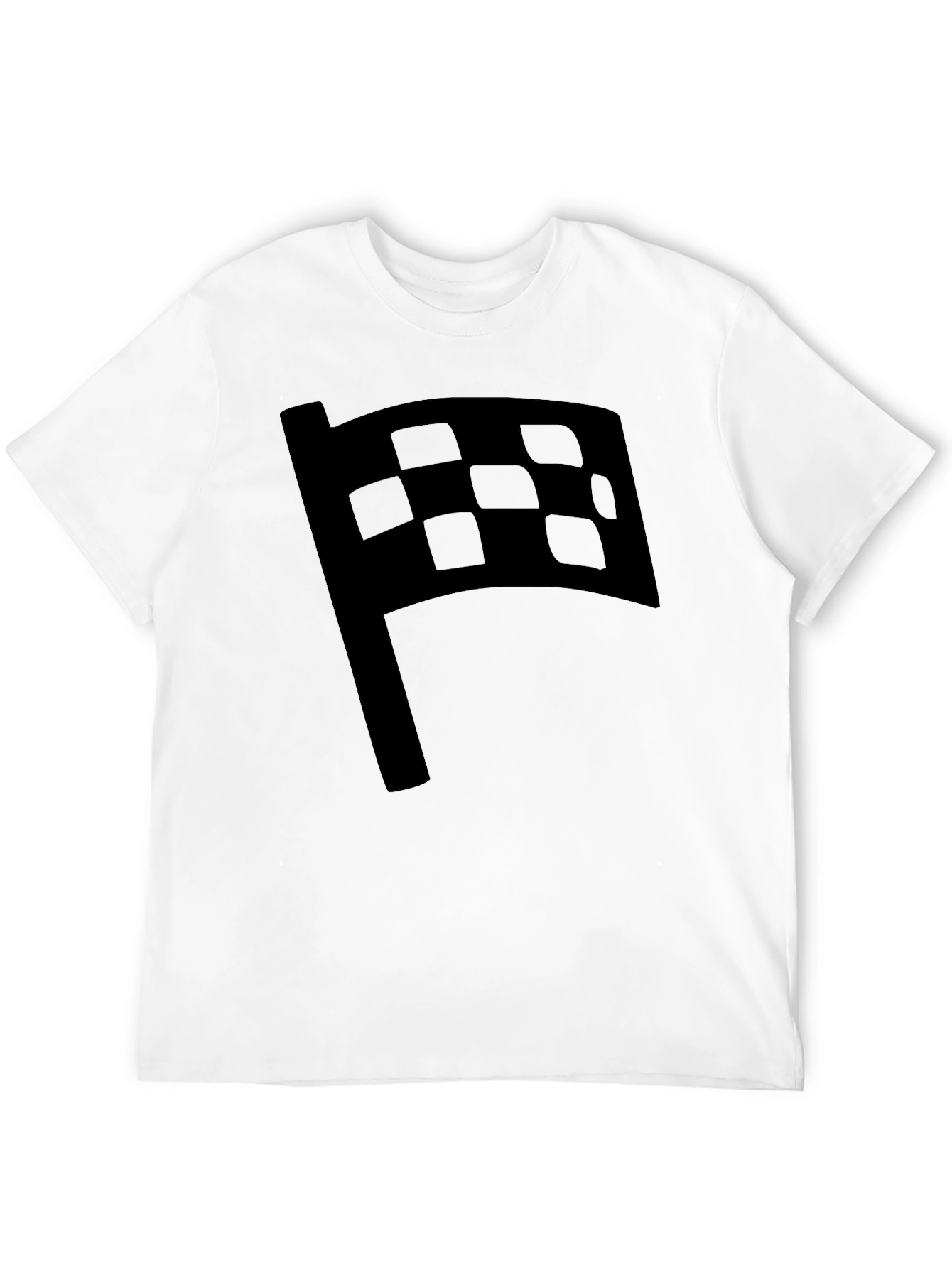 Checkered Flag Graphic Tee - Racing Fan Shirt