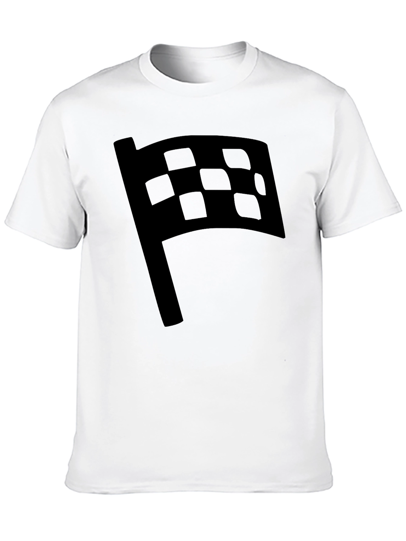 Checkered Flag Graphic Tee - Racing Fan Shirt