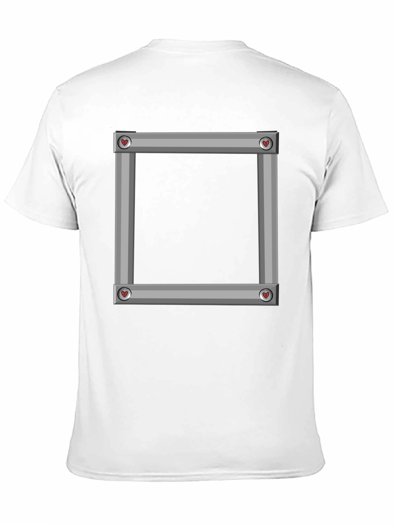 Square Frame Graphic Black T-Shirt