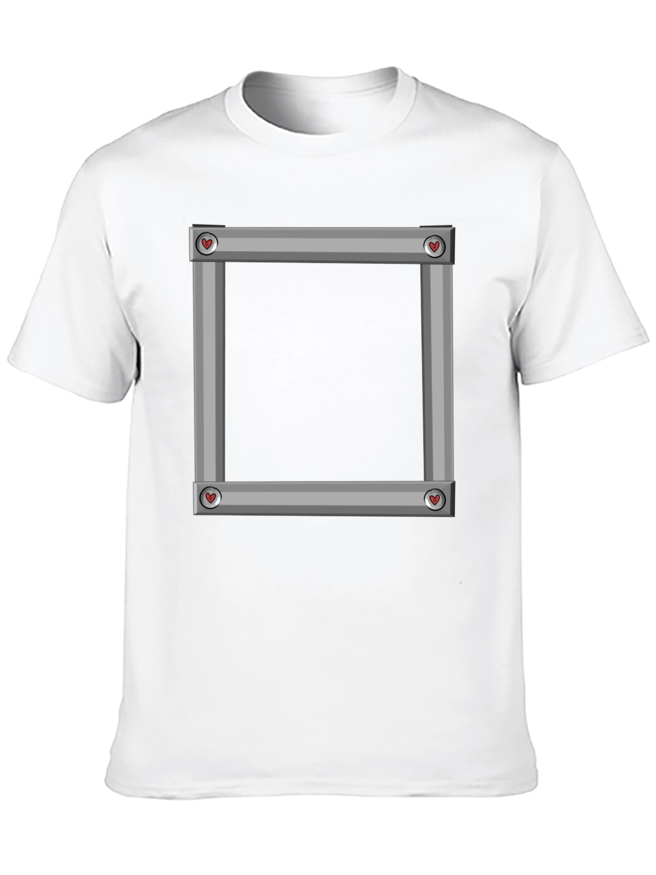 Square Frame Graphic Black T-Shirt