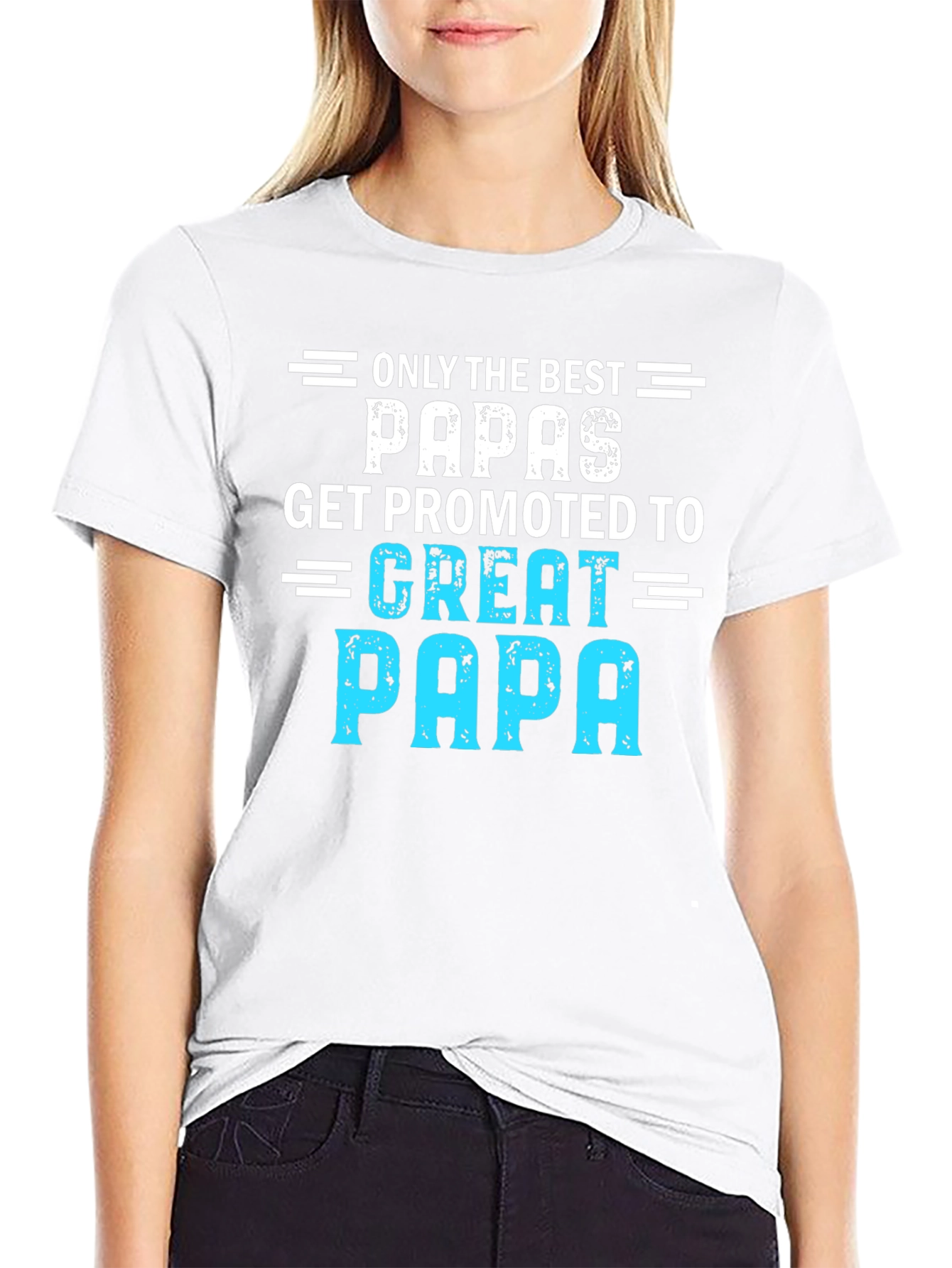 Best Papas Get Promoted Graphic Tee