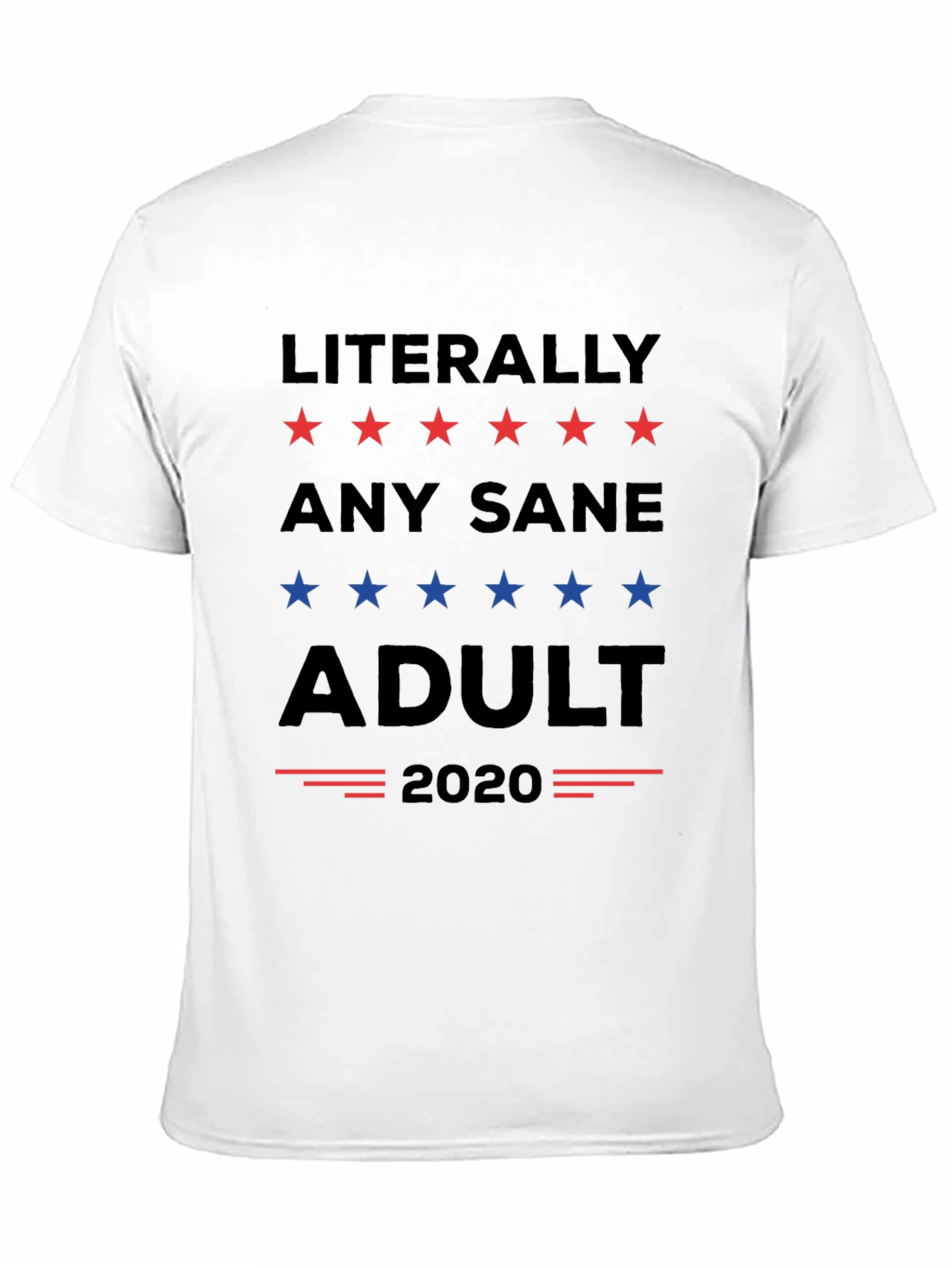 Literally Any Sane Adult 2020 Political T-Shirt