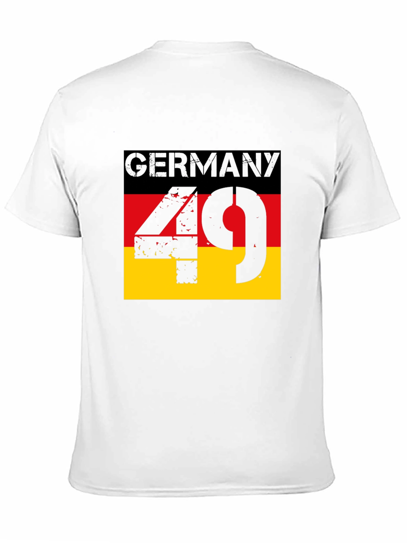 Germany Flag 49 T-Shirt - Black Graphic Tee
