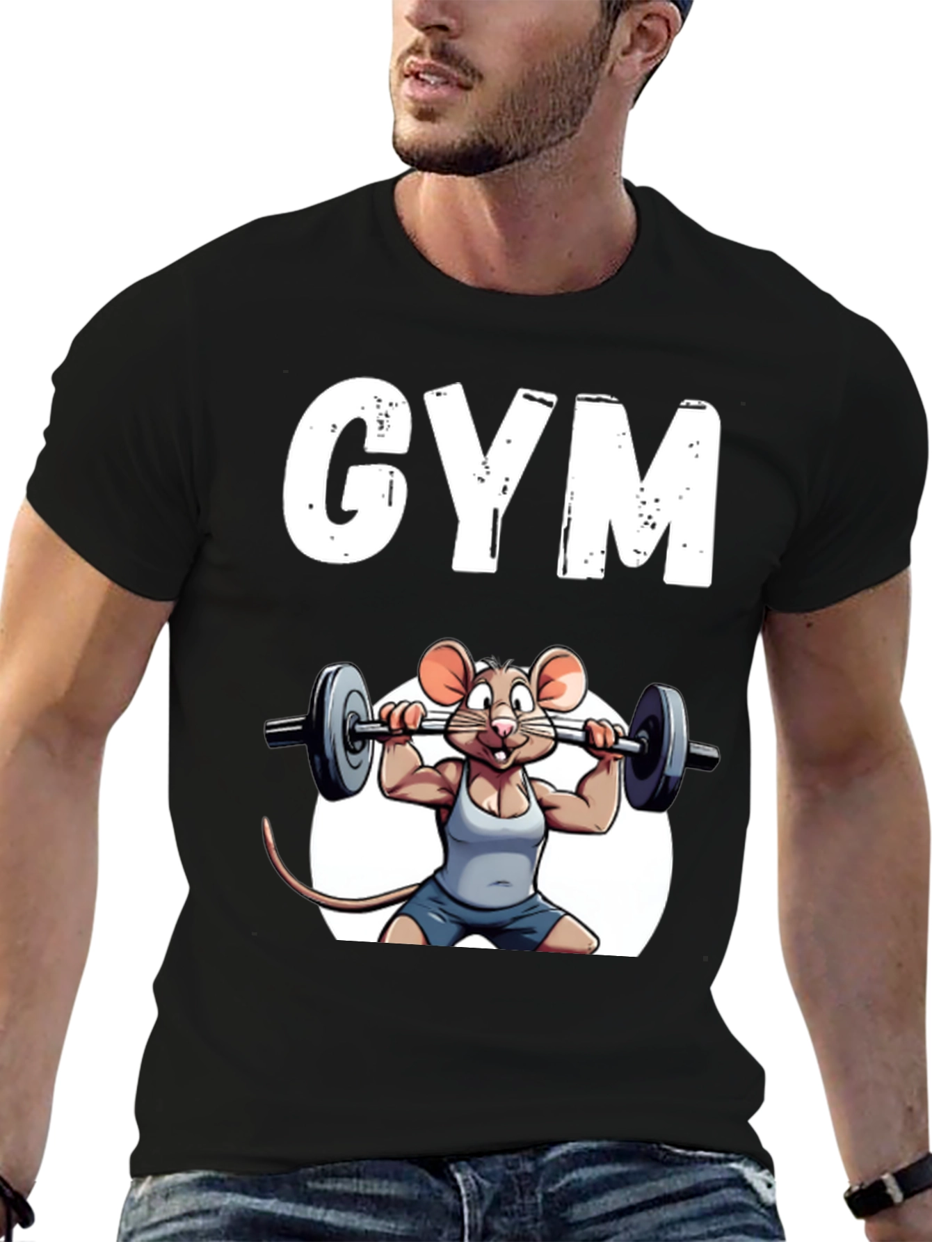 Funny Mouse Gym T-Shirt