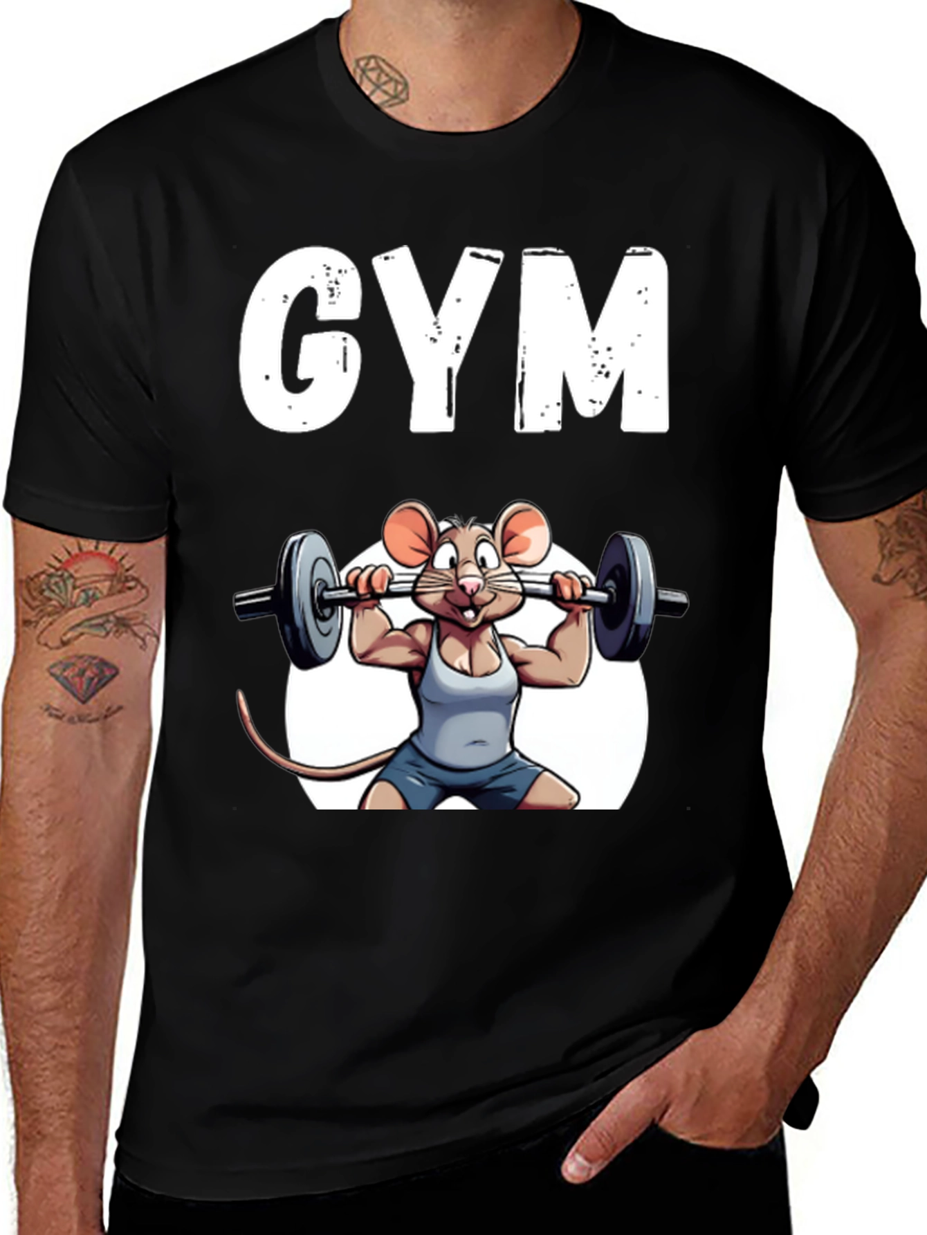 Funny Mouse Gym T-Shirt