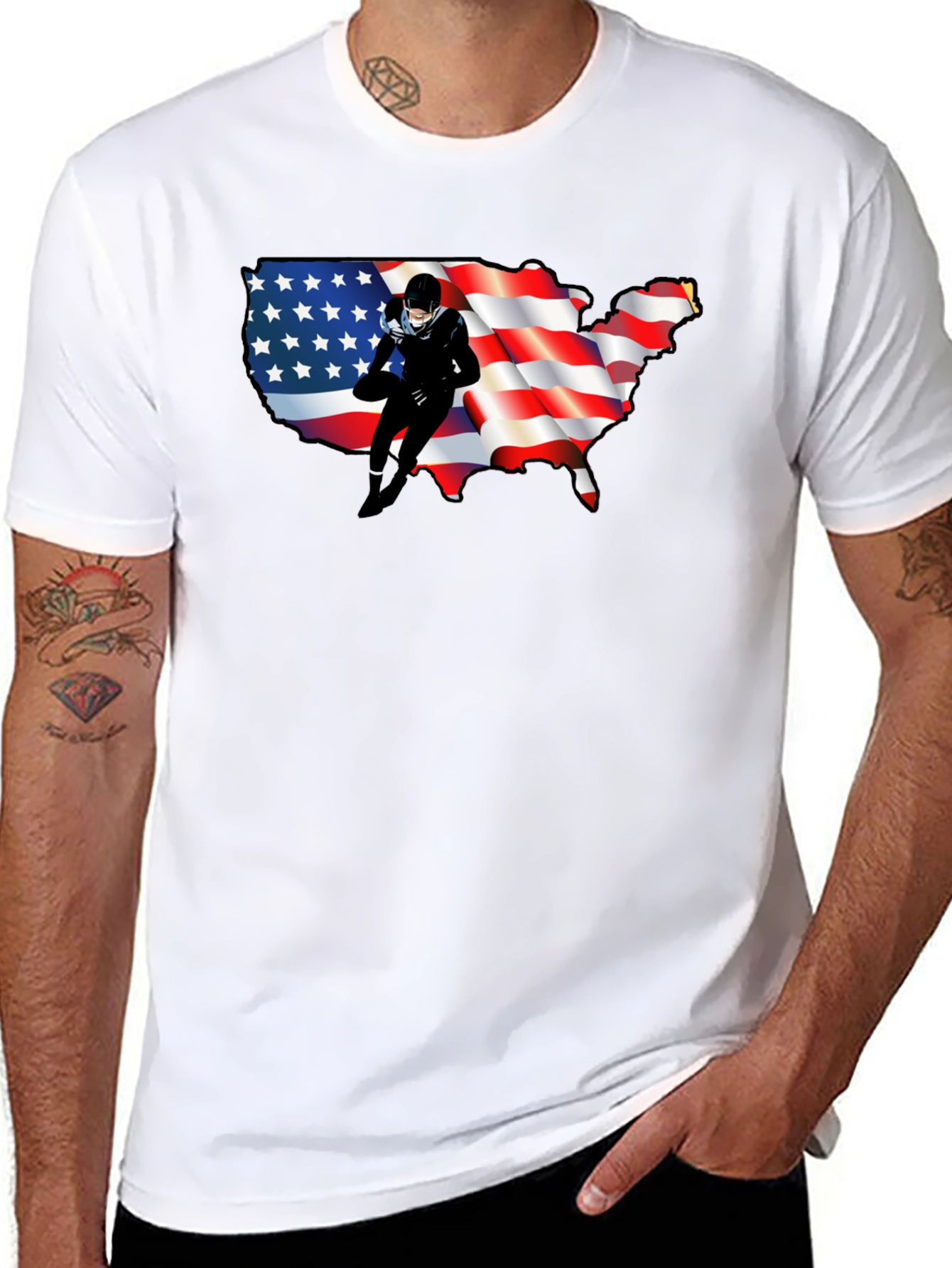 USA Football T-Shirt: Patriotic Pride