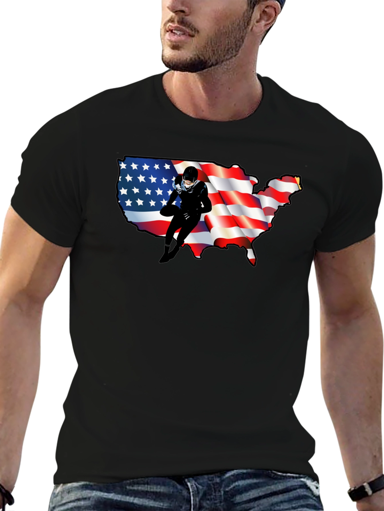 USA Football T-Shirt: Patriotic Pride