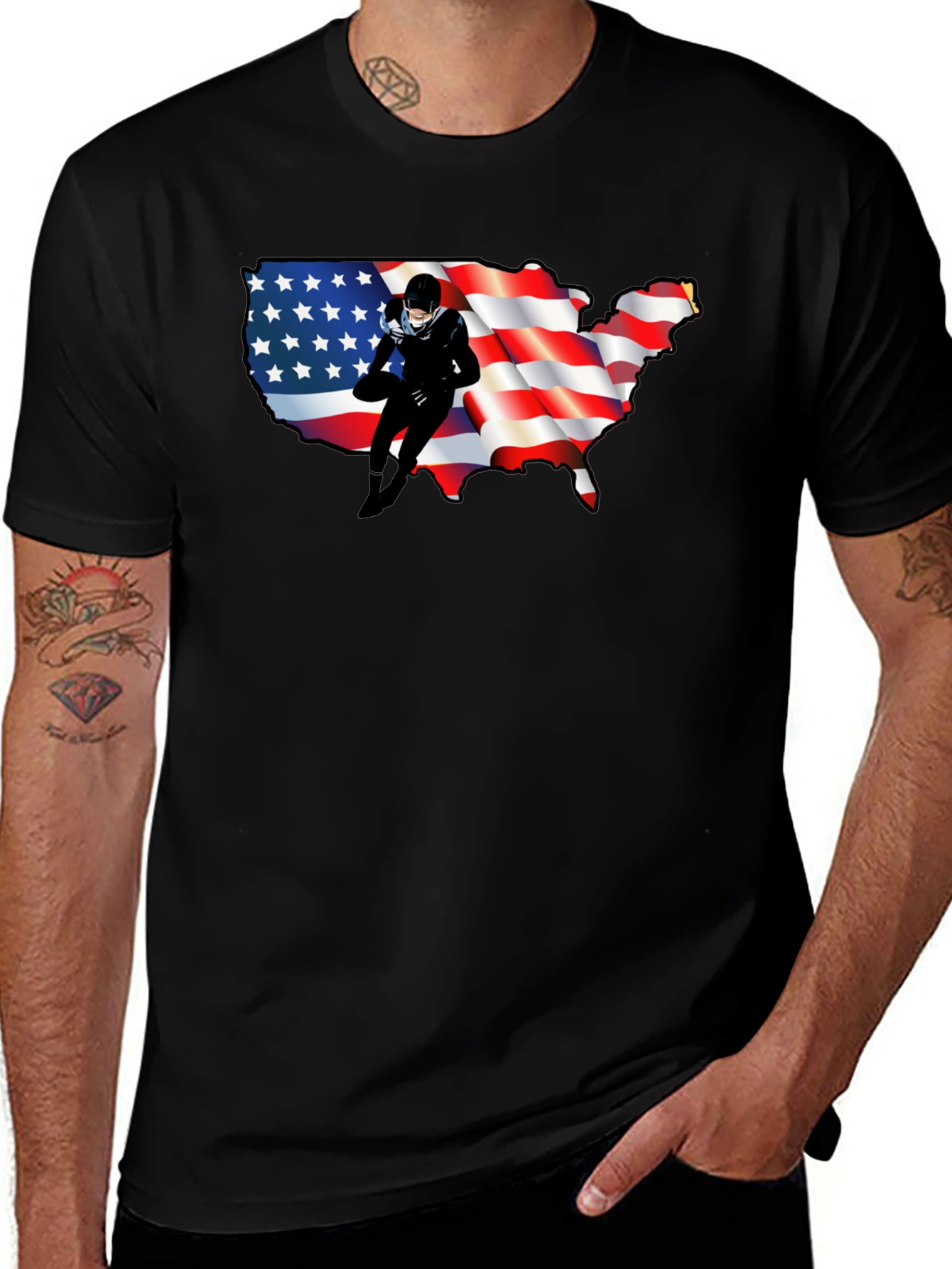 USA Football T-Shirt: Patriotic Pride