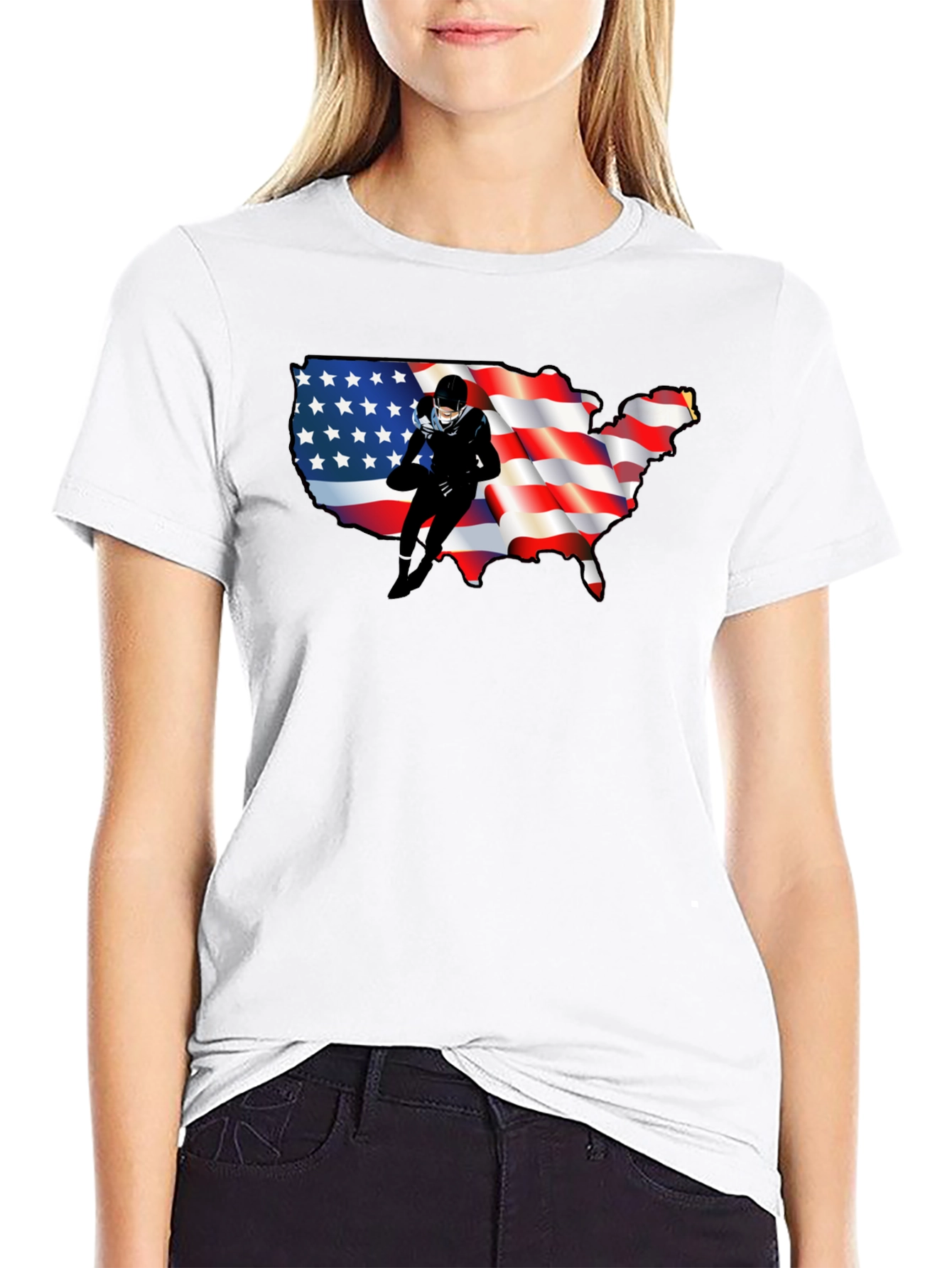 USA Football T-Shirt: Patriotic Pride