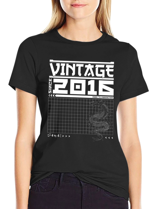 Vintage 2016 Aged to Perfection Black T-Shirt