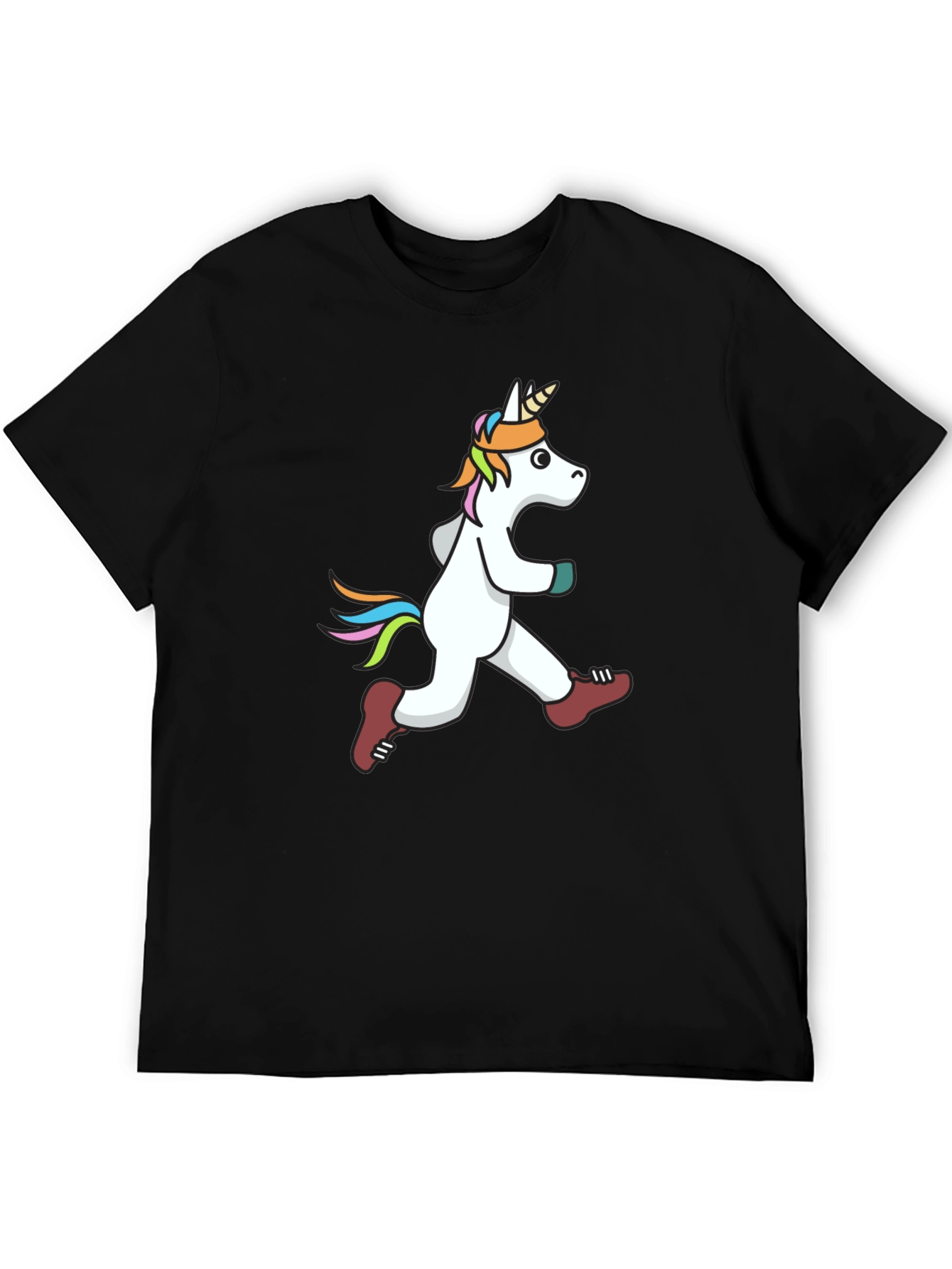Running Unicorn Graphic Tee - Black