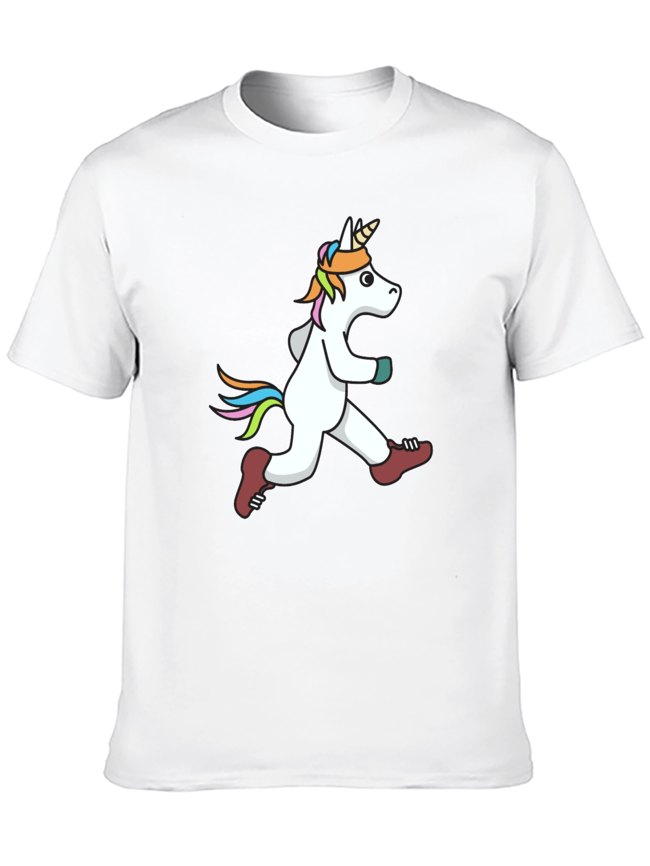 Running Unicorn Graphic Tee - Black