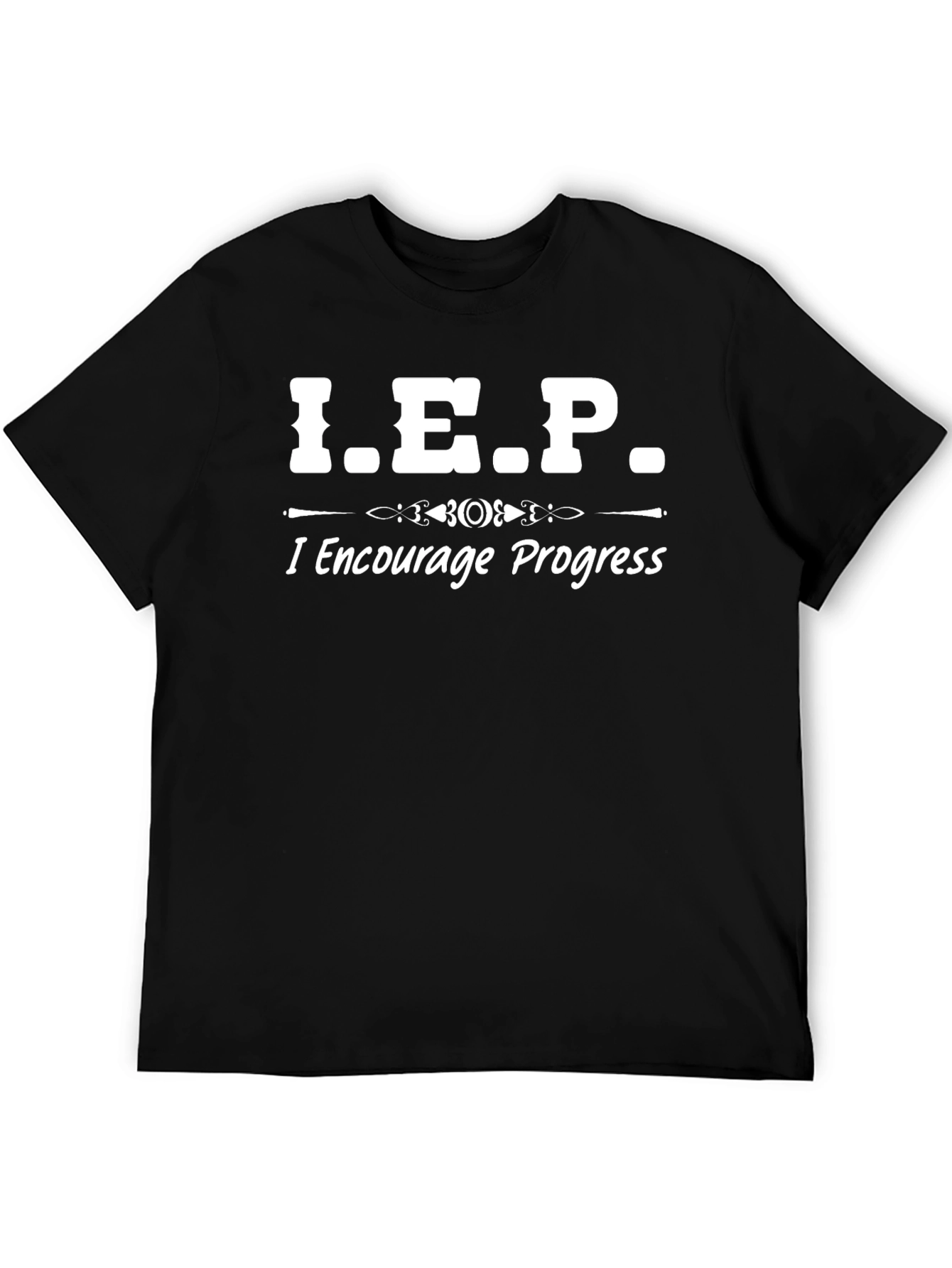I.E.P. I Encourage Progress Black T-Shirt