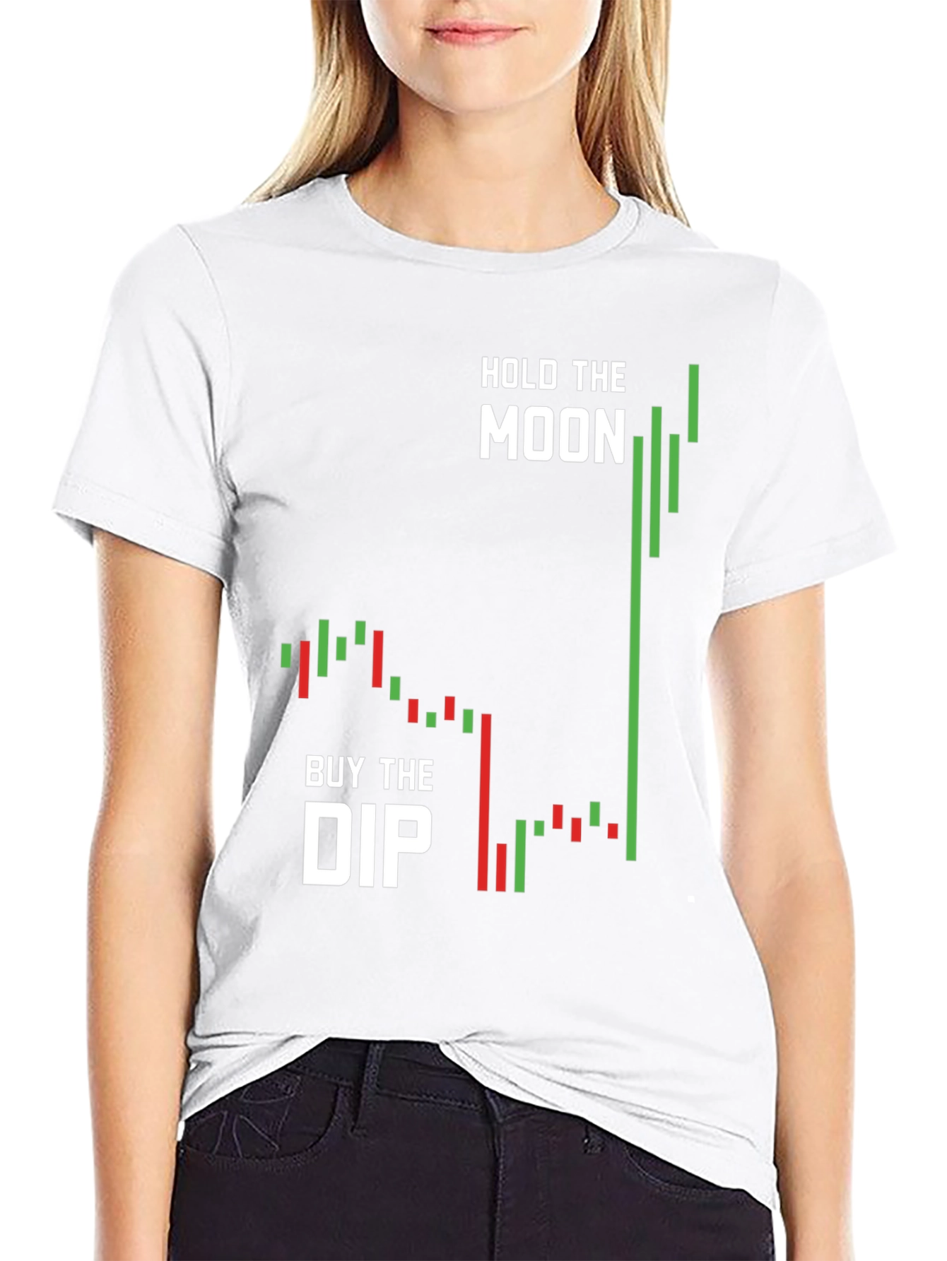 Hold The Moon Buy The Dip Crypto T-Shirt