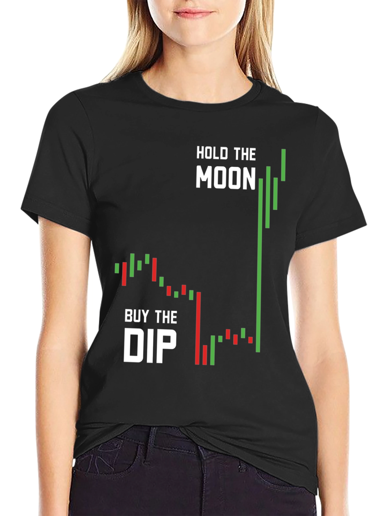 Hold The Moon Buy The Dip Crypto T-Shirt