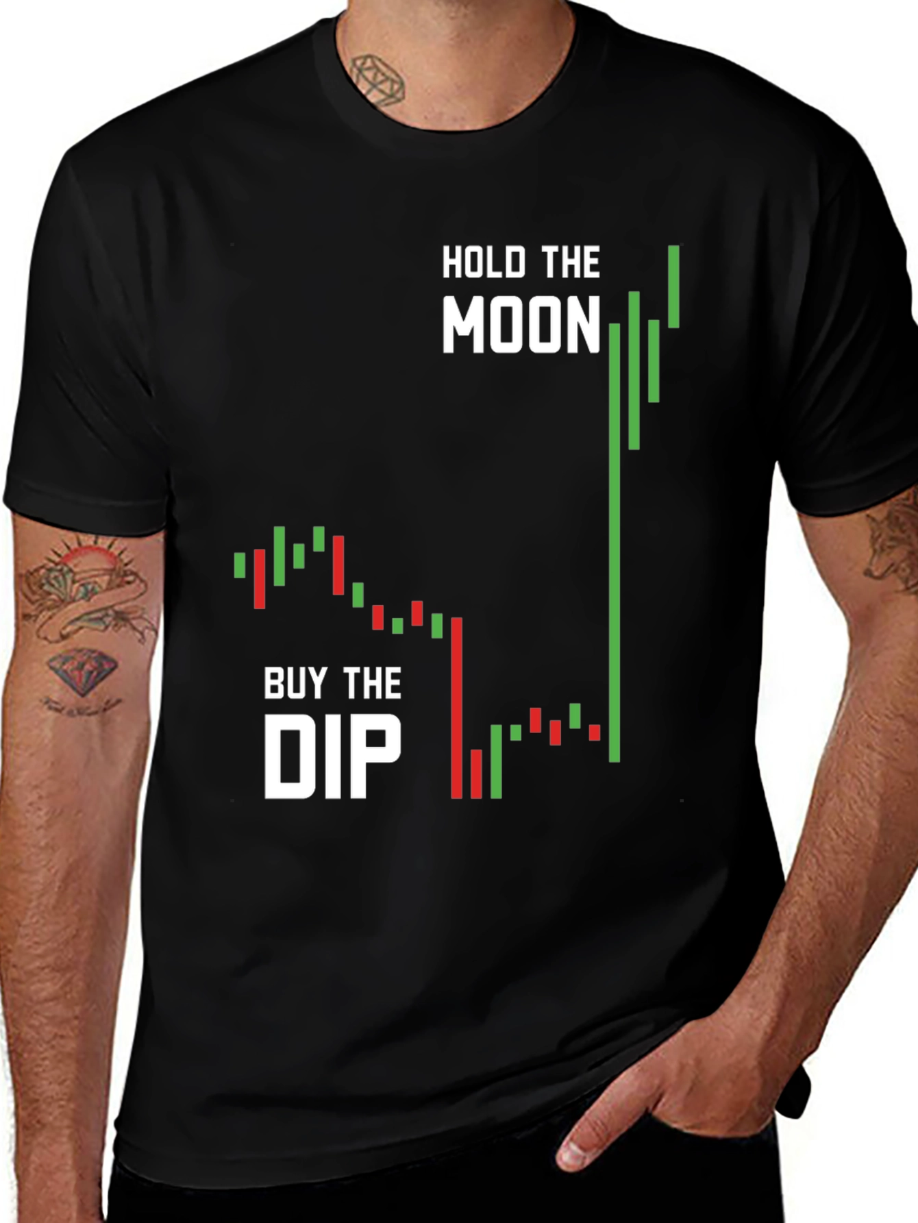 Hold The Moon Buy The Dip Crypto T-Shirt