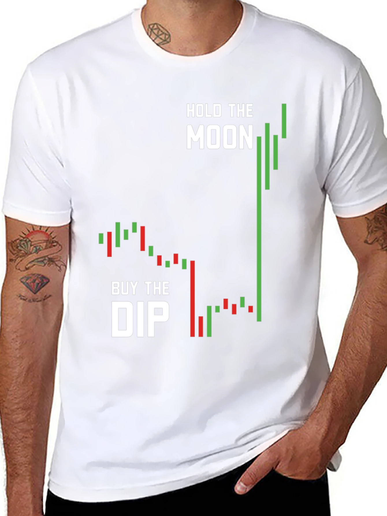 Hold The Moon Buy The Dip Crypto T-Shirt