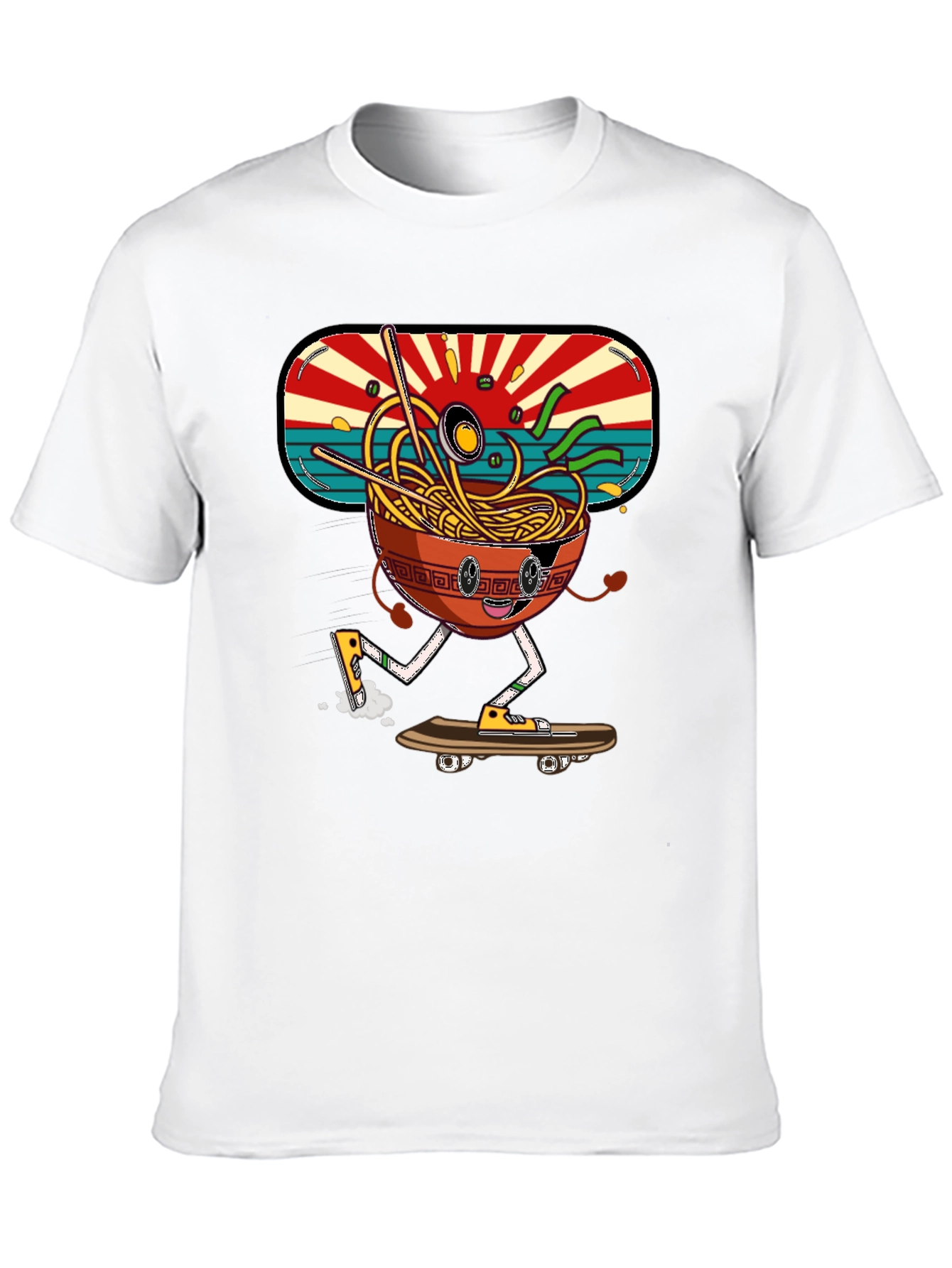 Ramen Skateboarder Graphic Tee