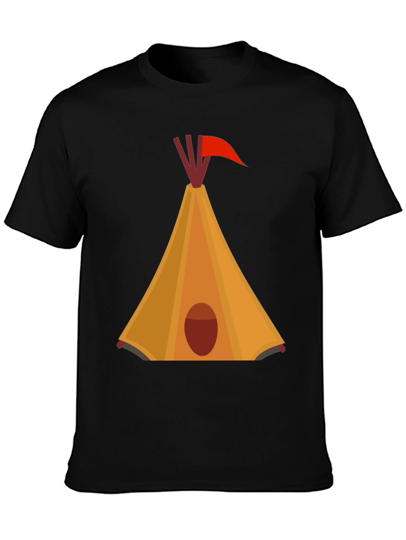 Teepee Graphic Black T-Shirt
