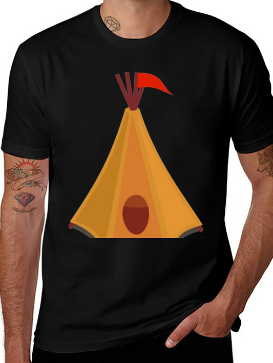 Teepee Graphic Black T-Shirt