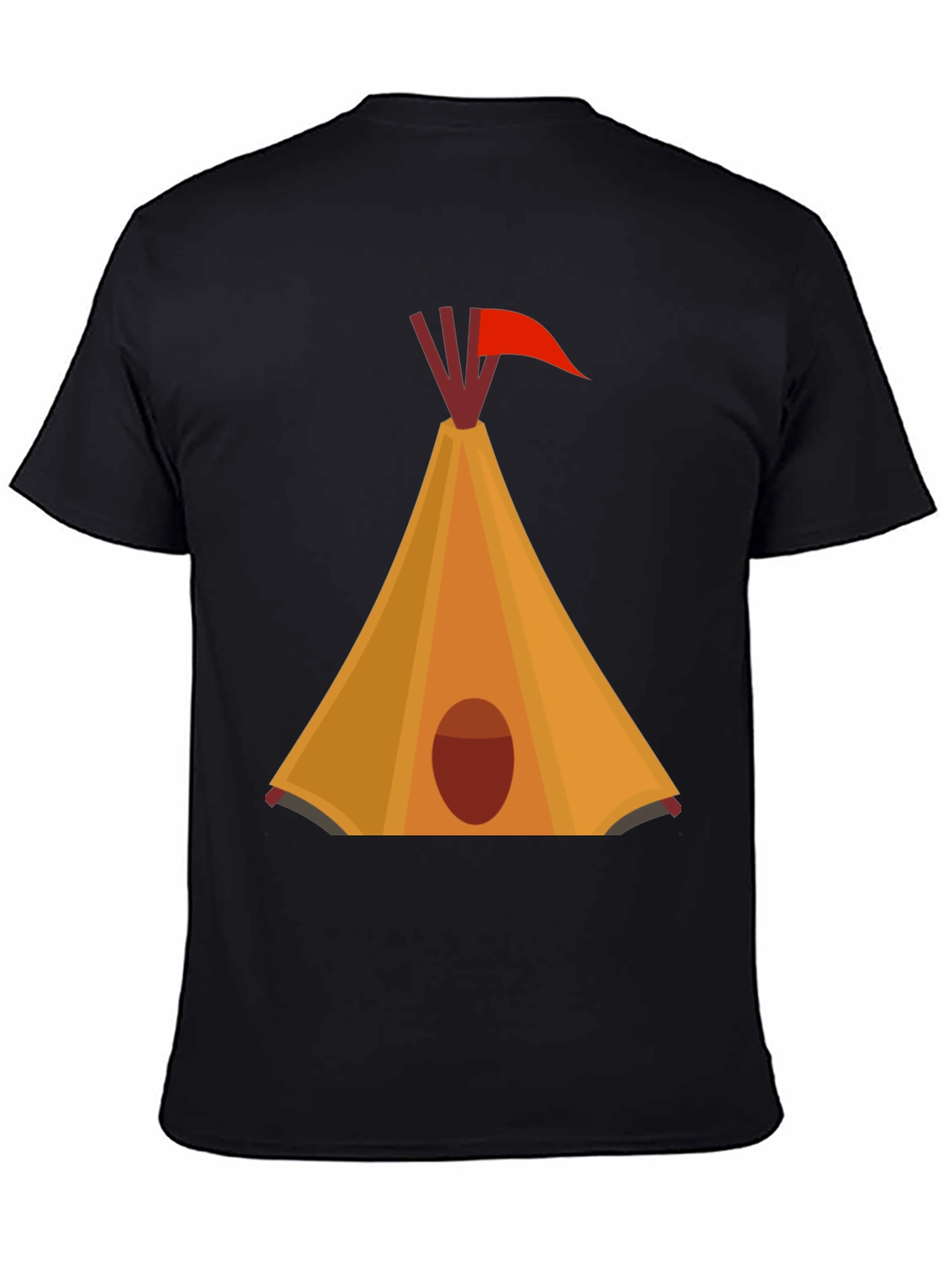 Teepee Graphic Black T-Shirt
