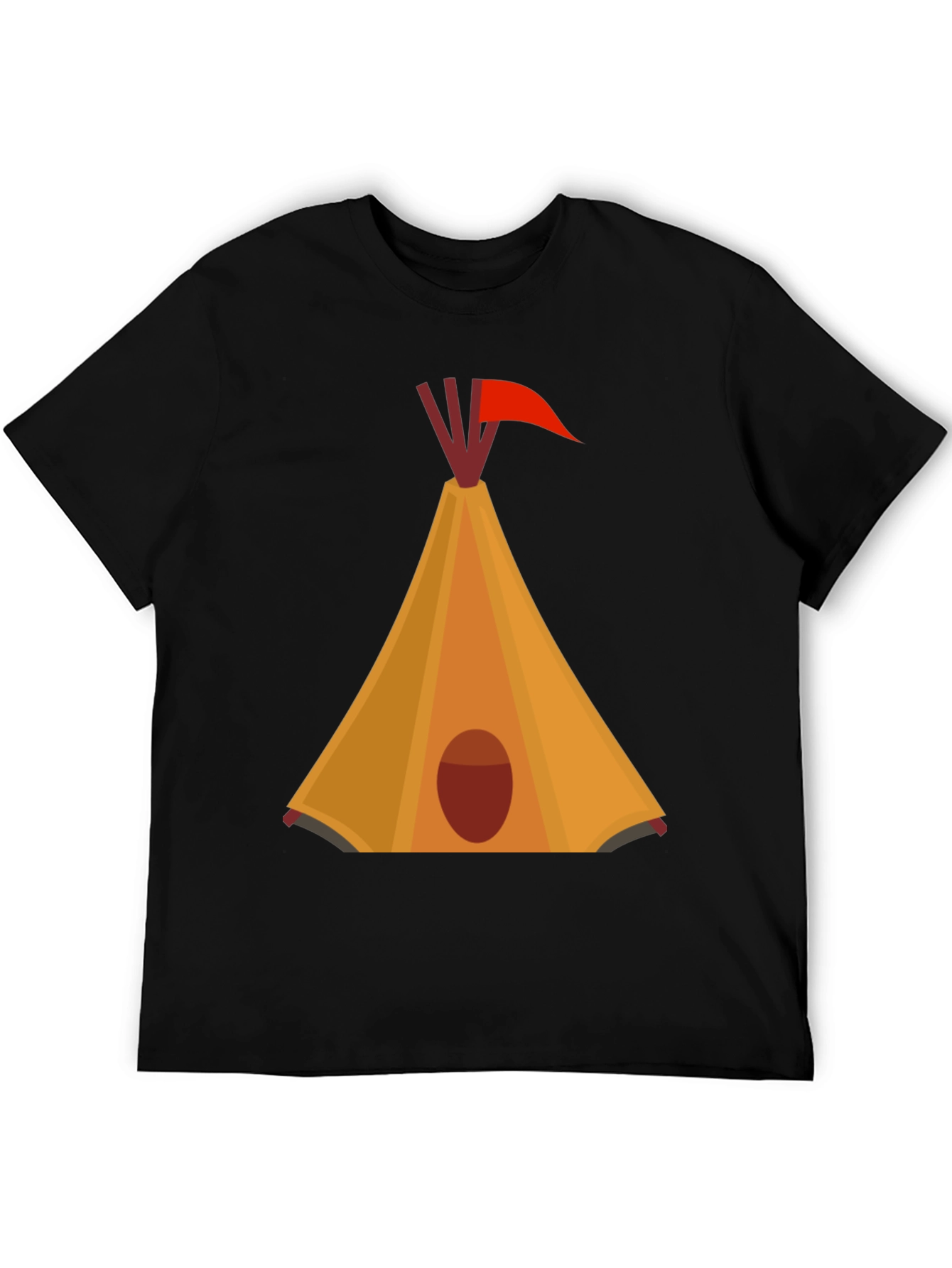 Teepee Graphic Black T-Shirt