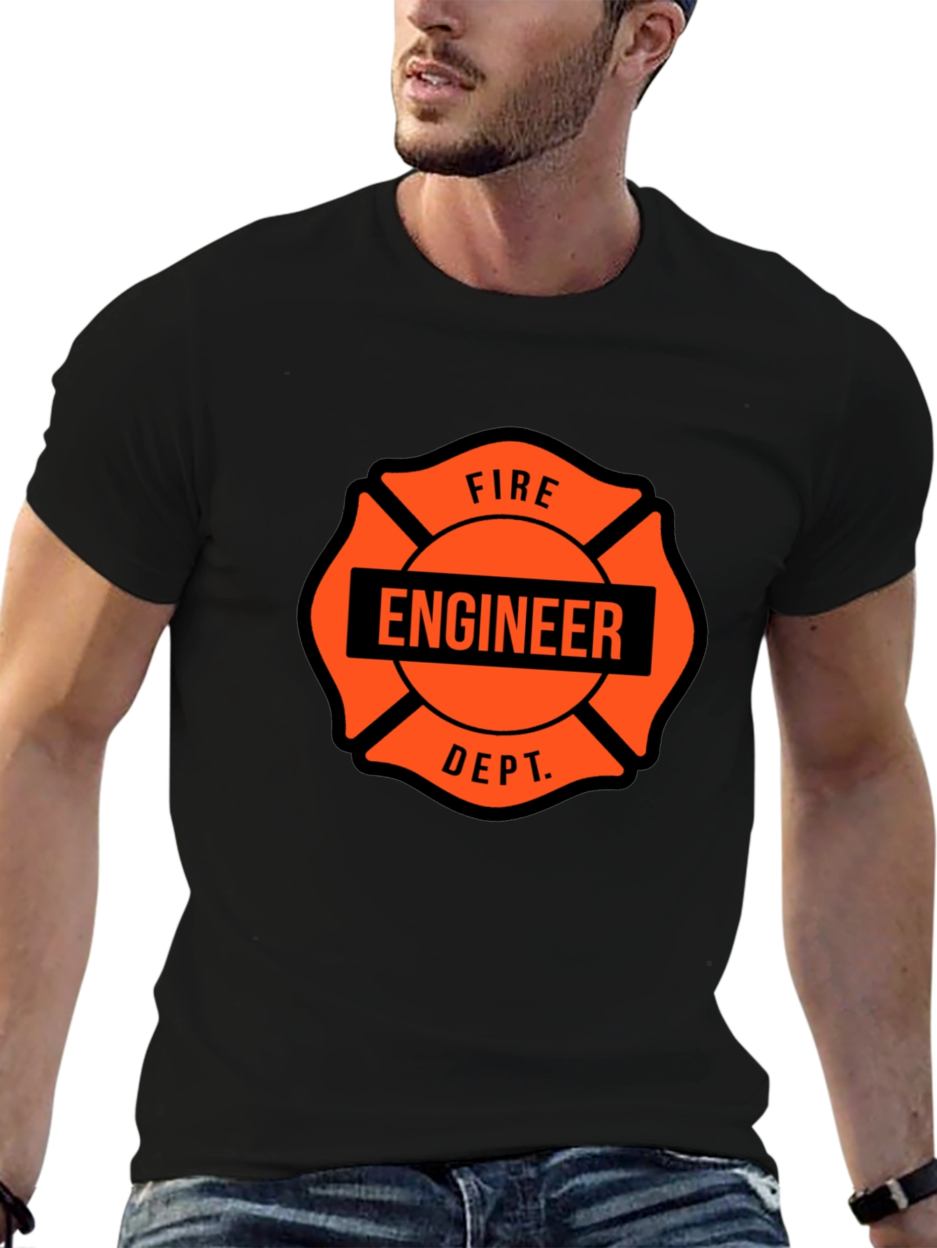 Fire Engineer Dept. T-Shirt Black