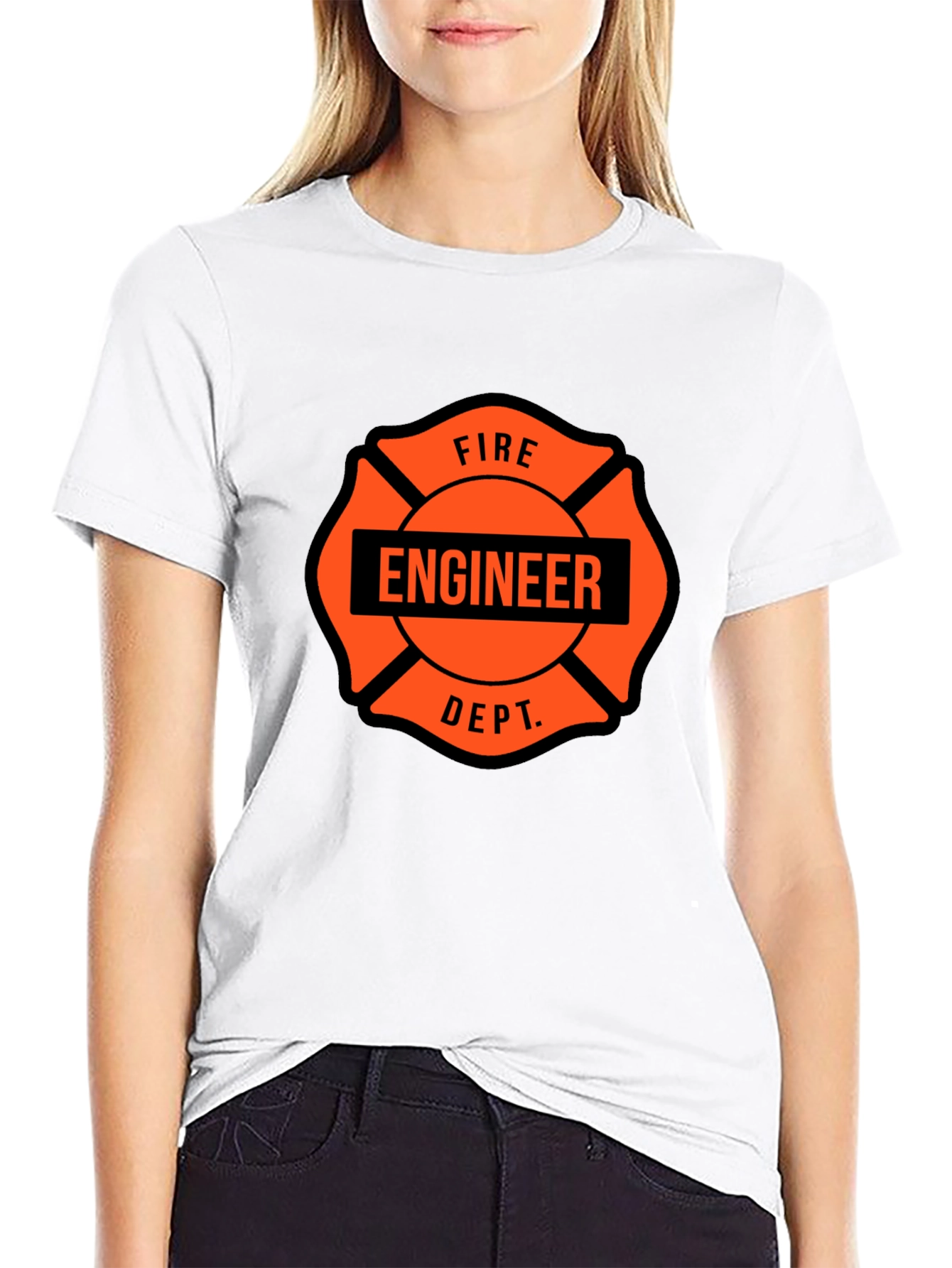 Fire Engineer Dept. T-Shirt Black