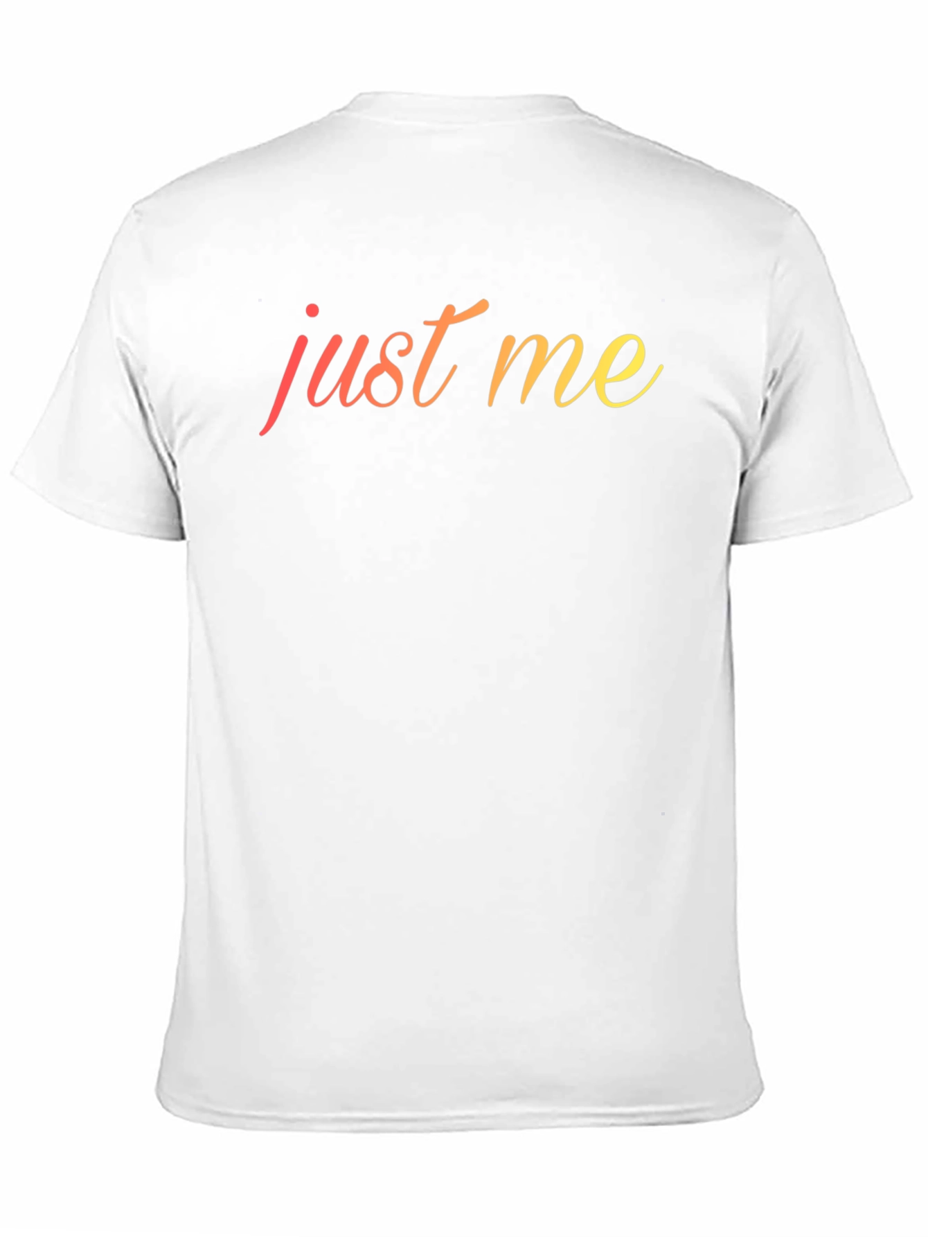 Just Me Graphic Tee - Stylish Mens Black T-Shirt