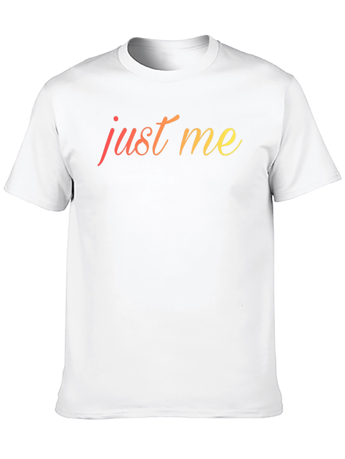 Just Me Graphic Tee - Stylish Mens Black T-Shirt