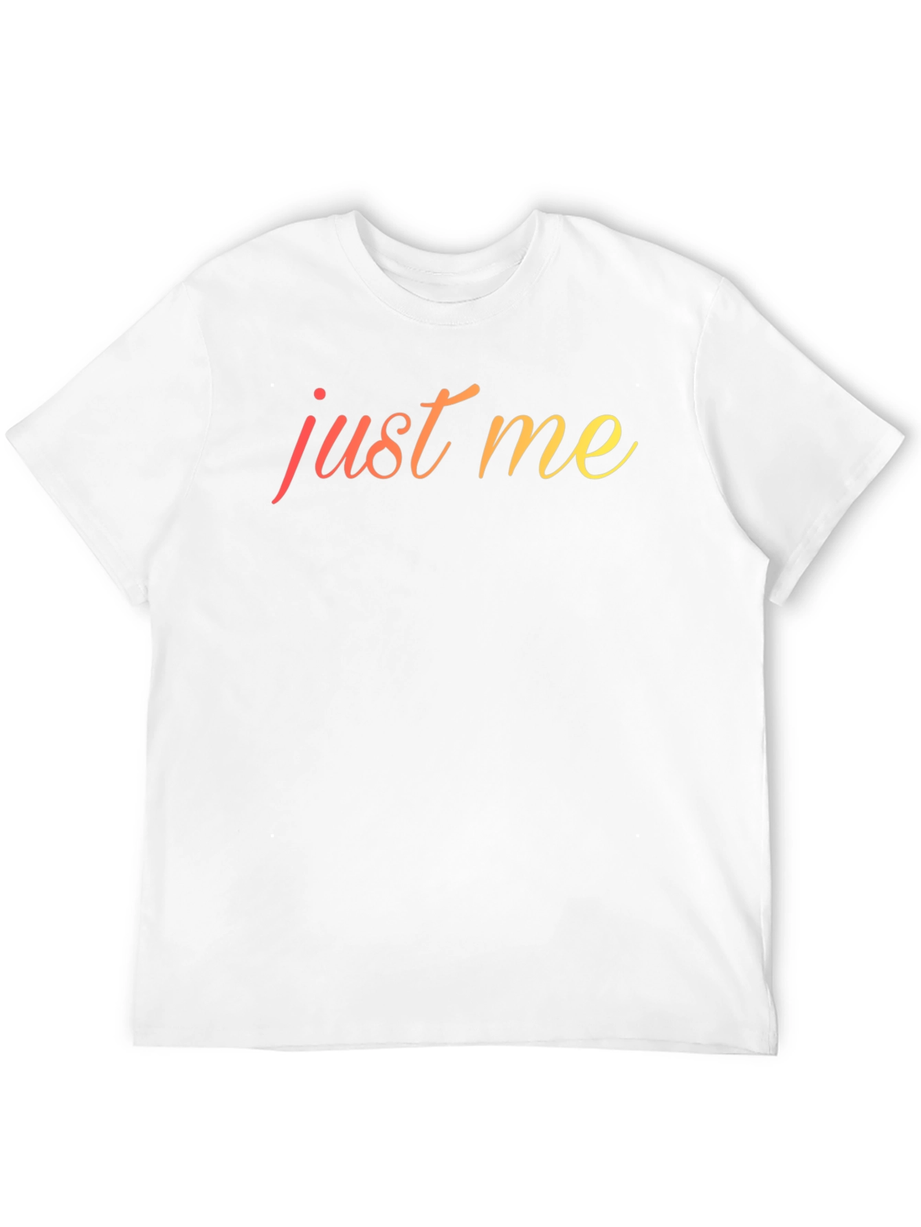 Just Me Graphic Tee - Stylish Mens Black T-Shirt